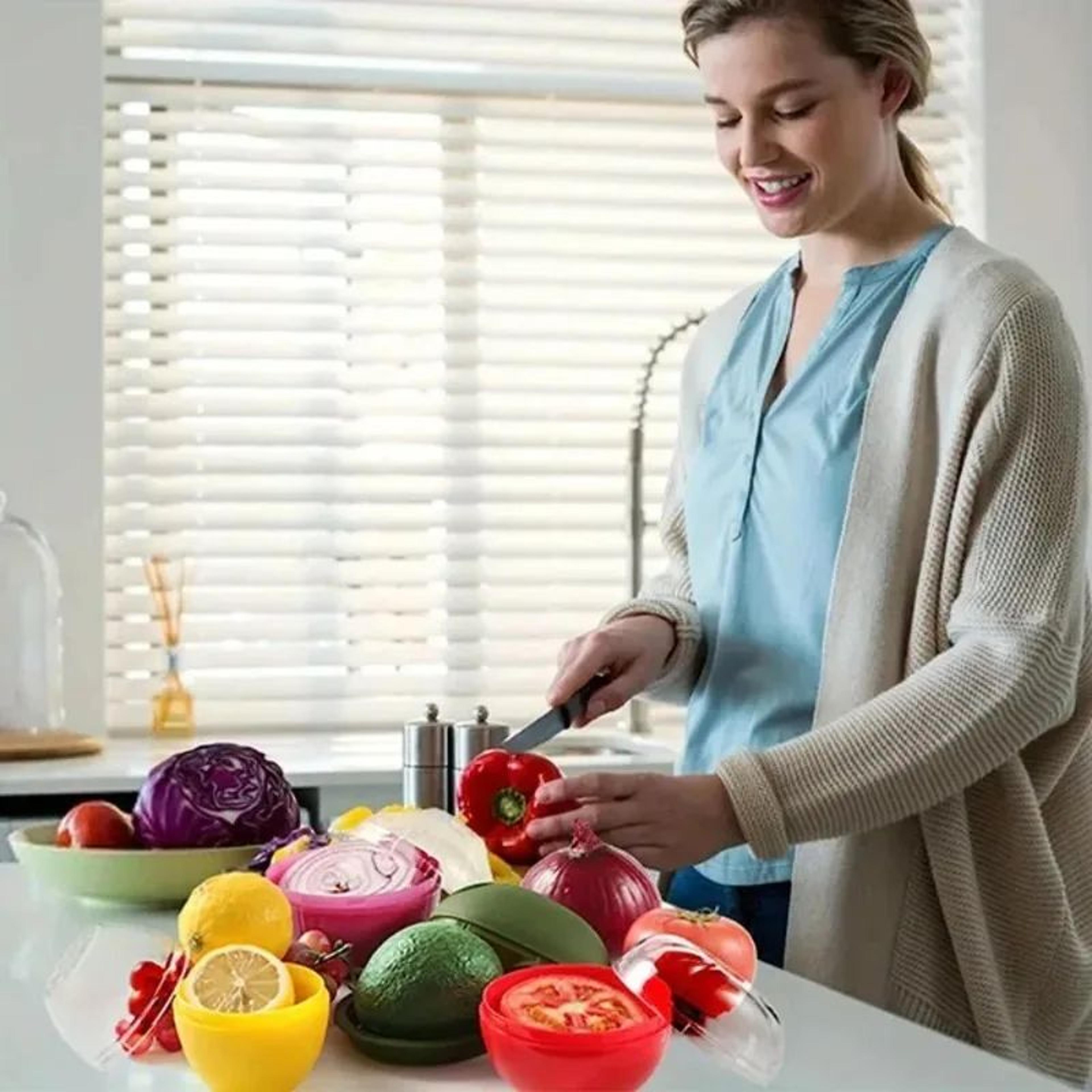 Sealed Vegetable Storage Container For Onion Garlic And Pepper Freshness 2