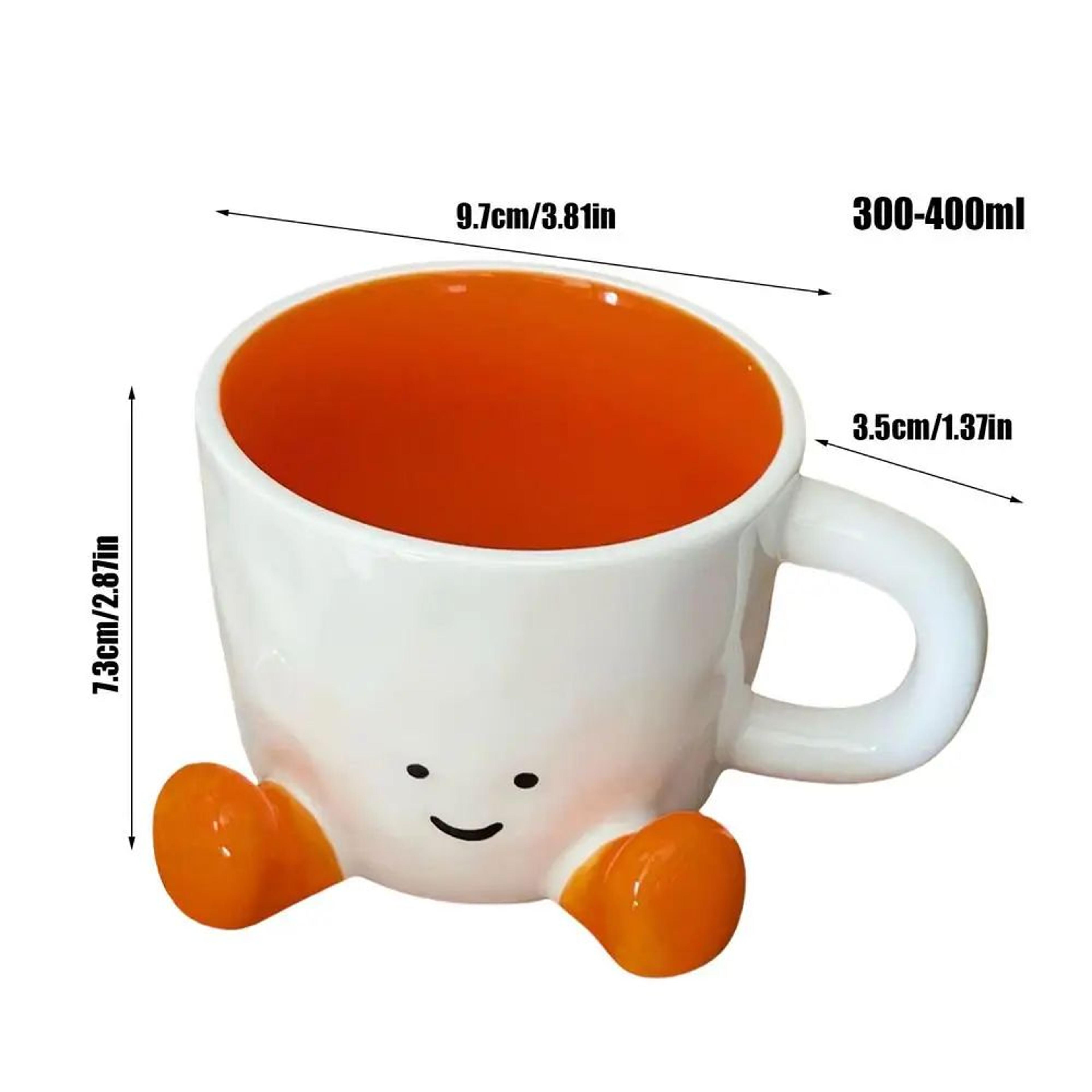 Cute Ceramic Coffee Mug With Feet Decorative Novelty Cup 7