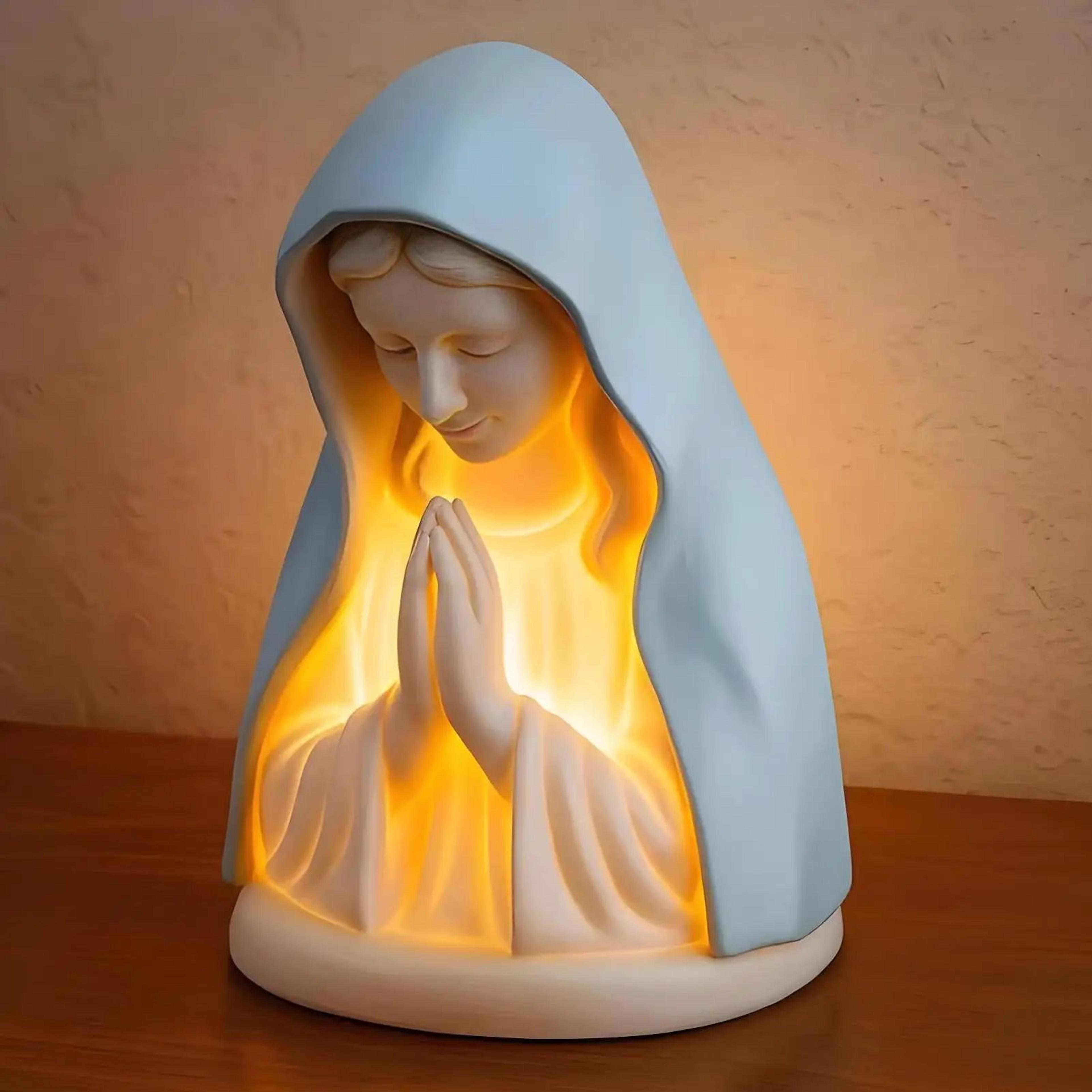 virgin mary night light decorative table lamp for prayer room and home