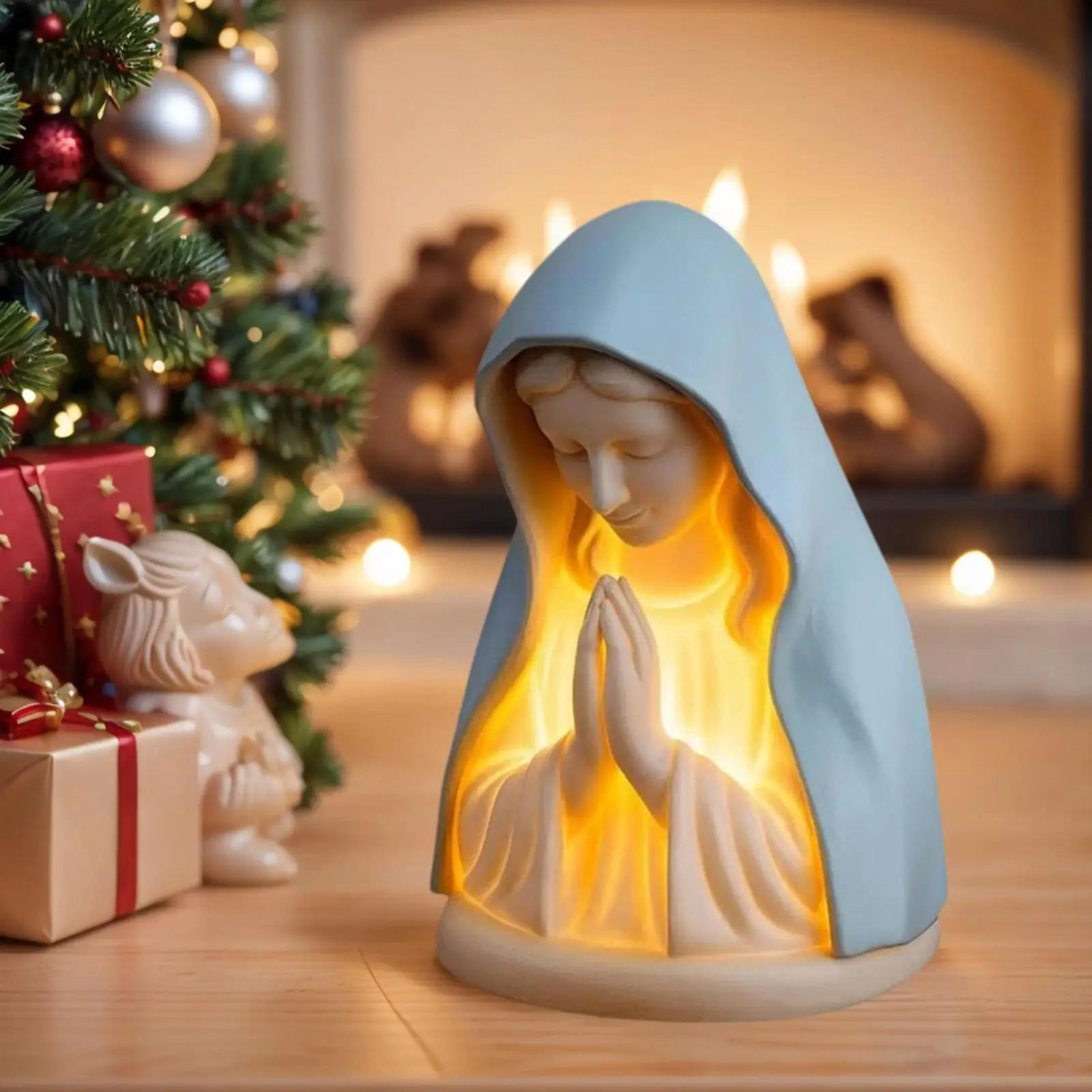 Virgin Mary Night Light Decorative Table Lamp For Prayer Room And Home 3