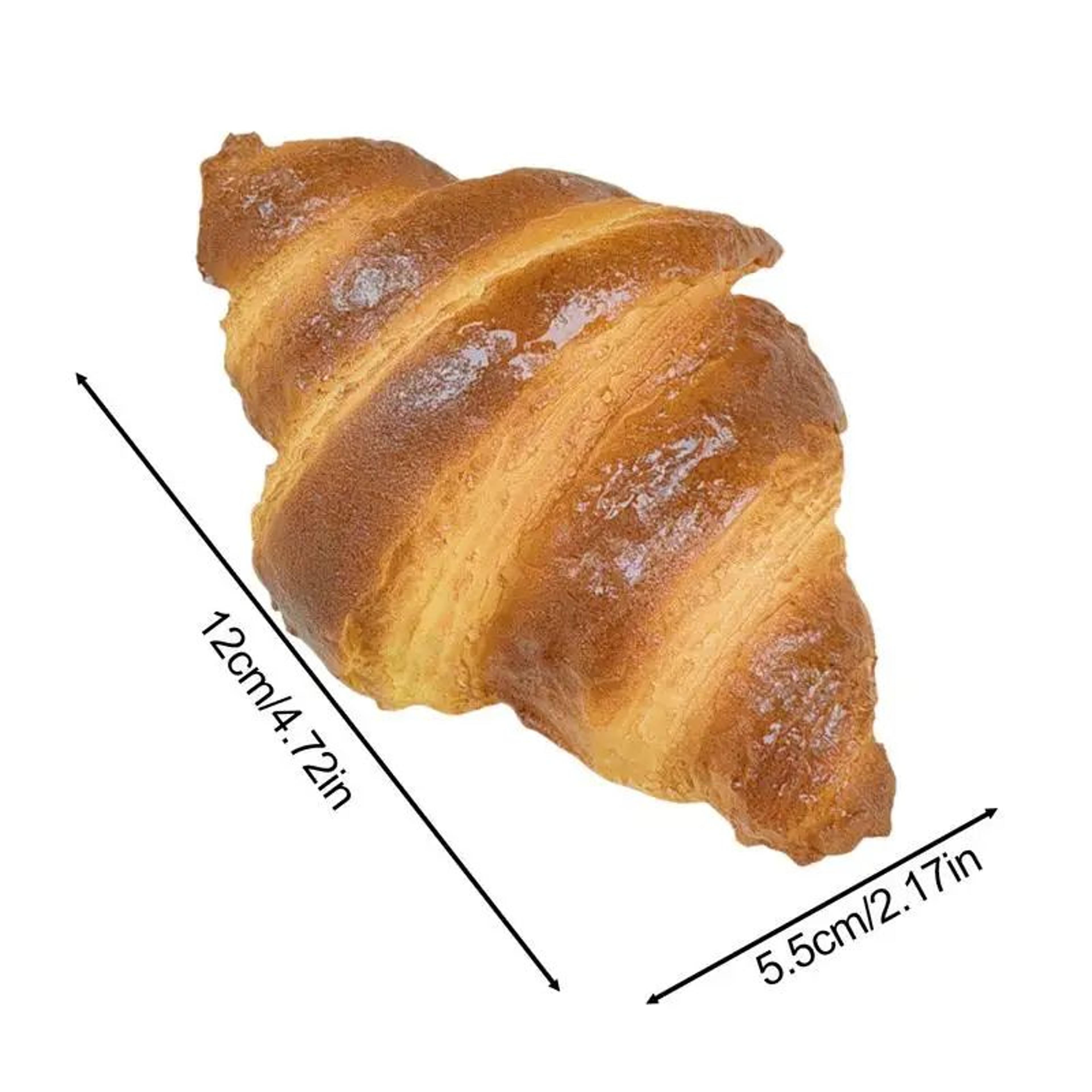 Realistic Artificial Croissant Bread Display Decor 3