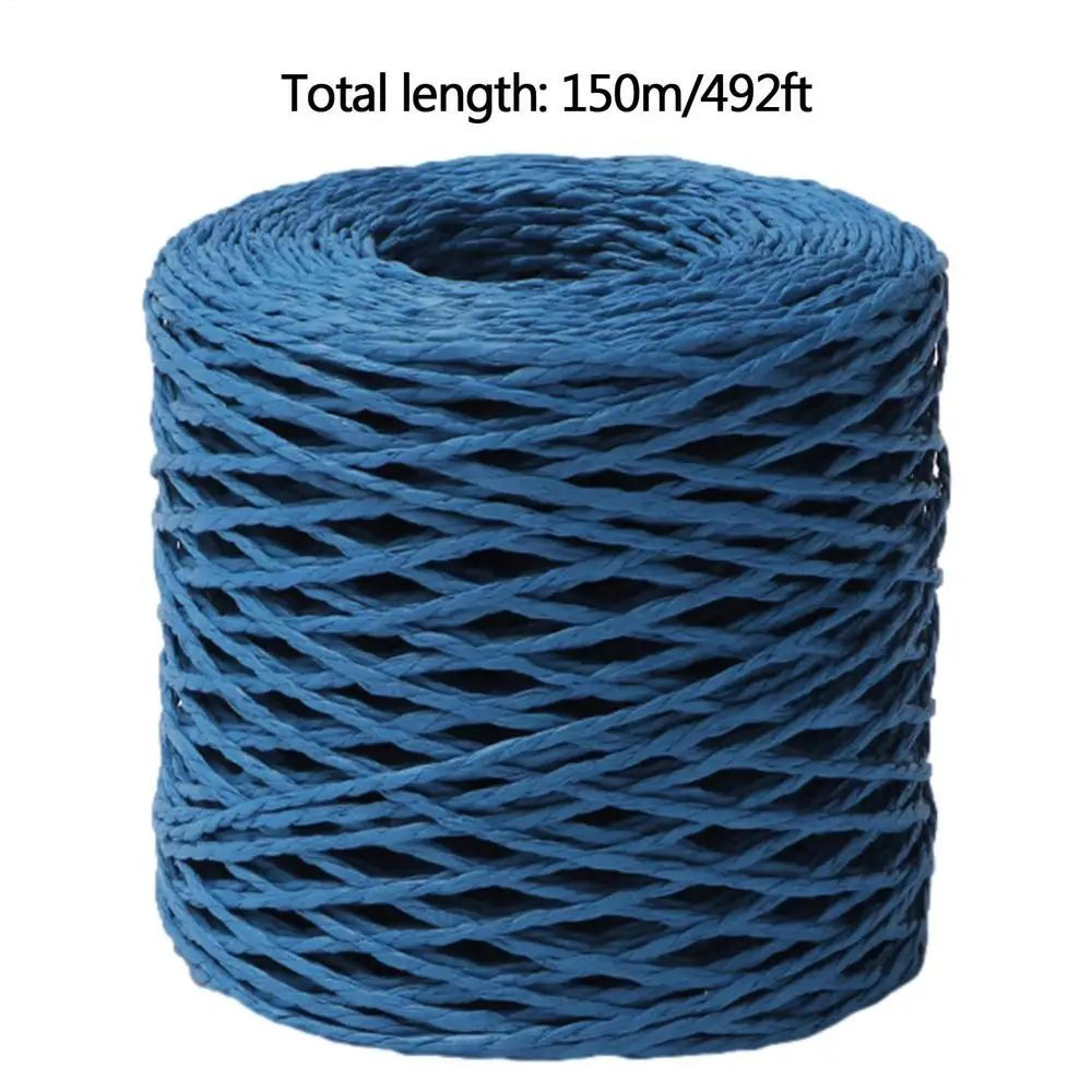 150m Natural Raffia Straw Yarn For Crochet Hats And Beach Bags 13