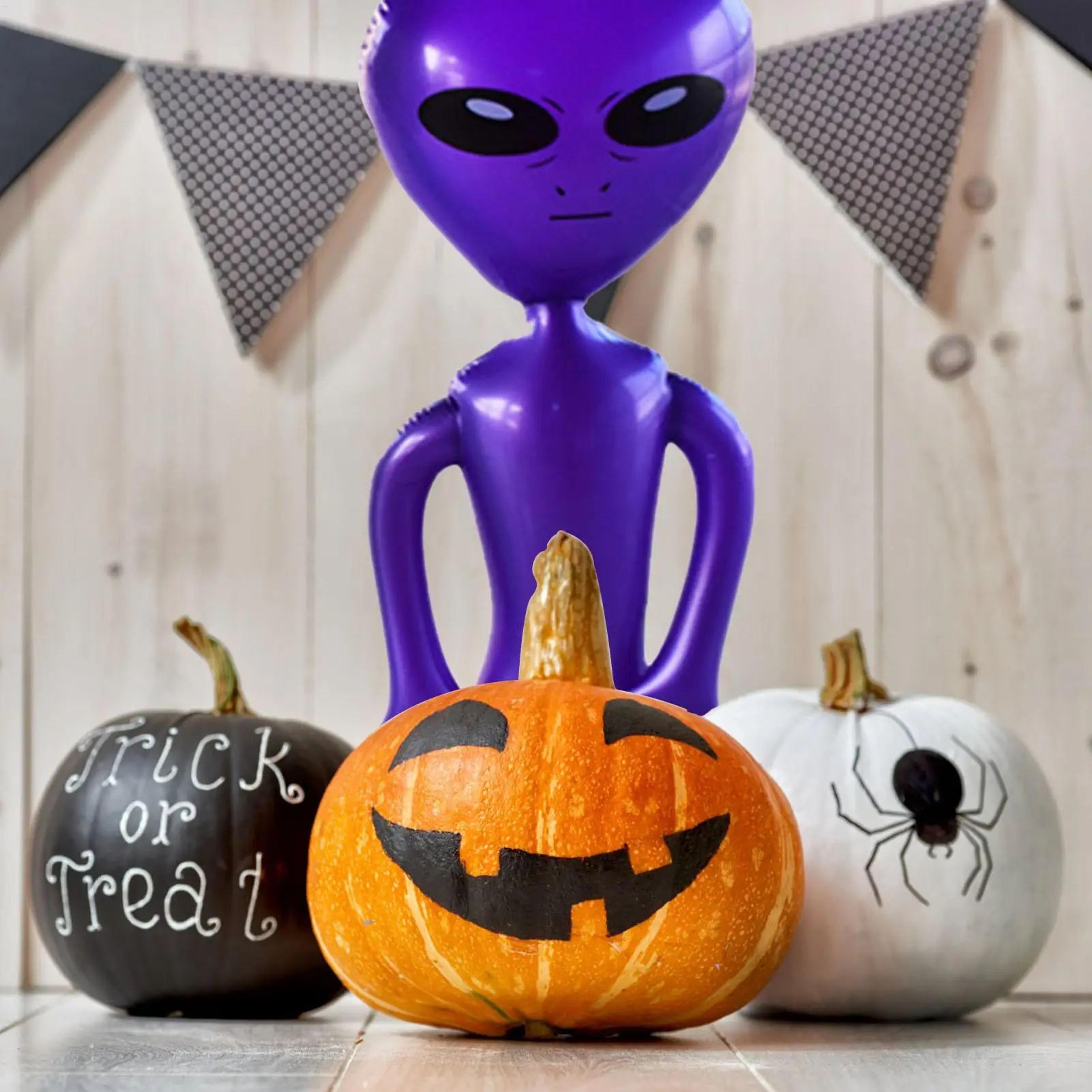 35 Inch Jumbo Inflatable Green Alien Halloween Decoration And Party Photo Prop 2