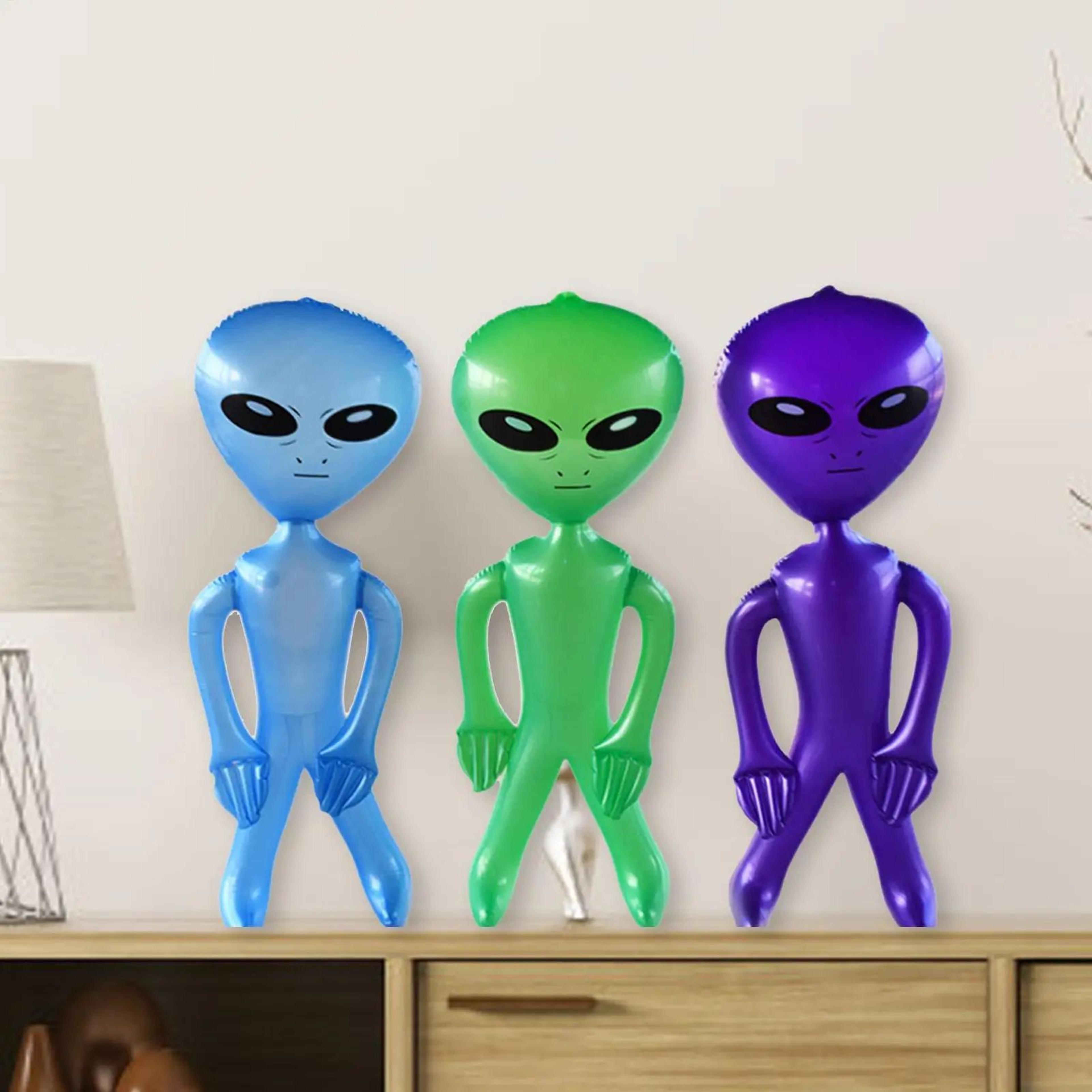 35 inch jumbo inflatable green alien halloween decoration and party photo prop