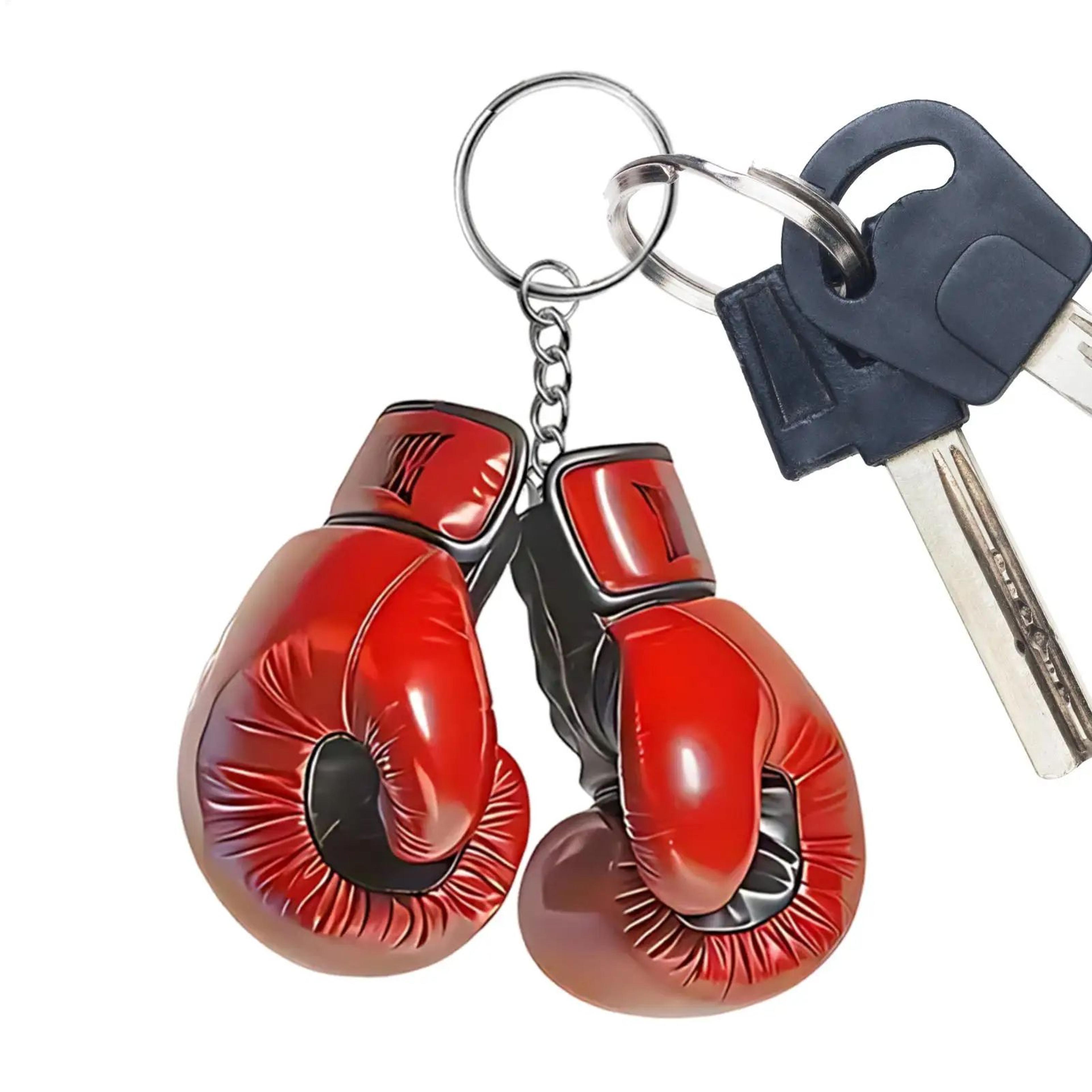 2D Acrylic Boxing Gloves Keychain Sports Bag Charm 4