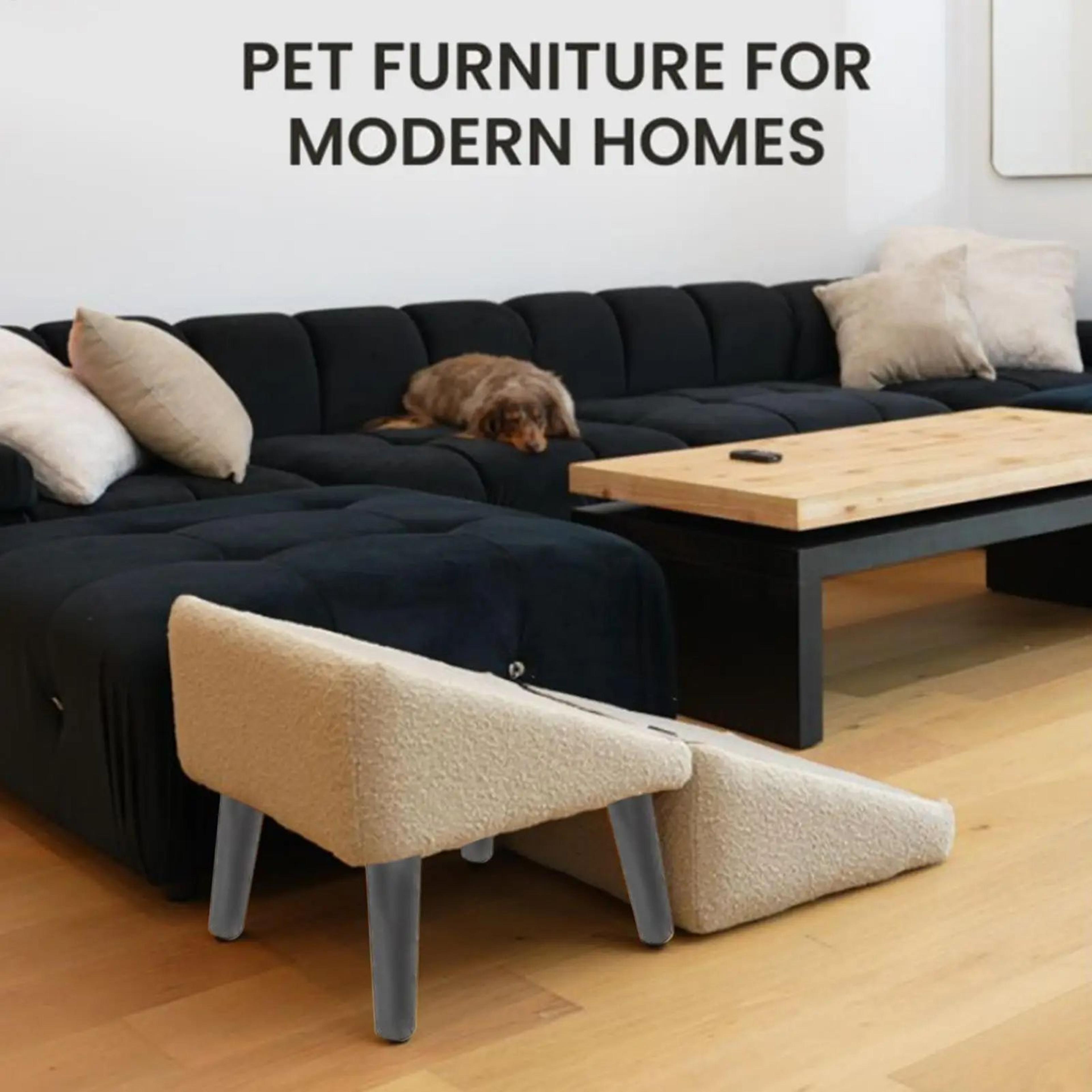 Folding Wooden Dog Stairs And Ramp For Sofa And Bed 5