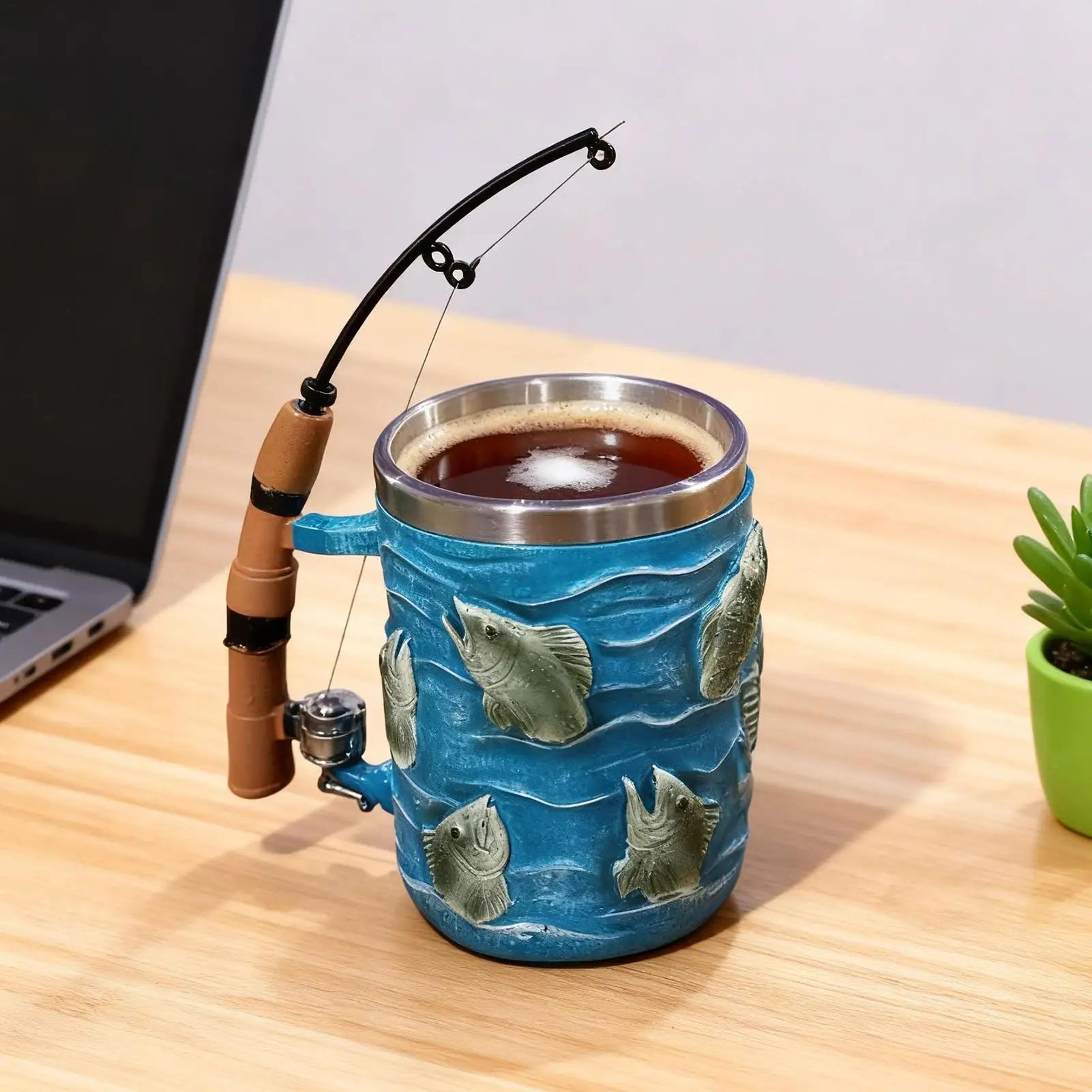 Fishing Theme Resin Coffee Mug For Hot And Cold Drinks 5