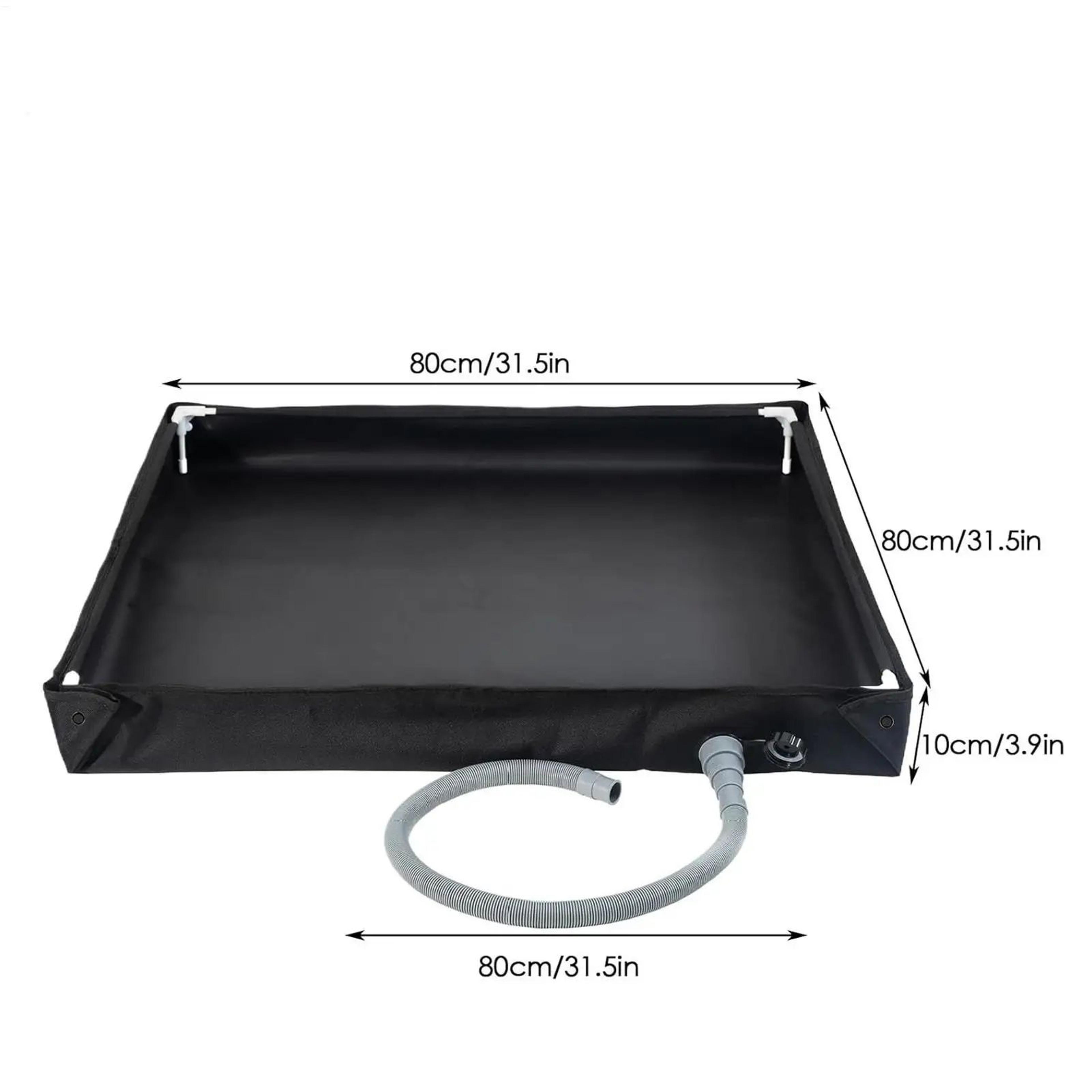 Foldable Portable Camping Shower Pan With Drain Pipe For Outdoor And RV Use 1