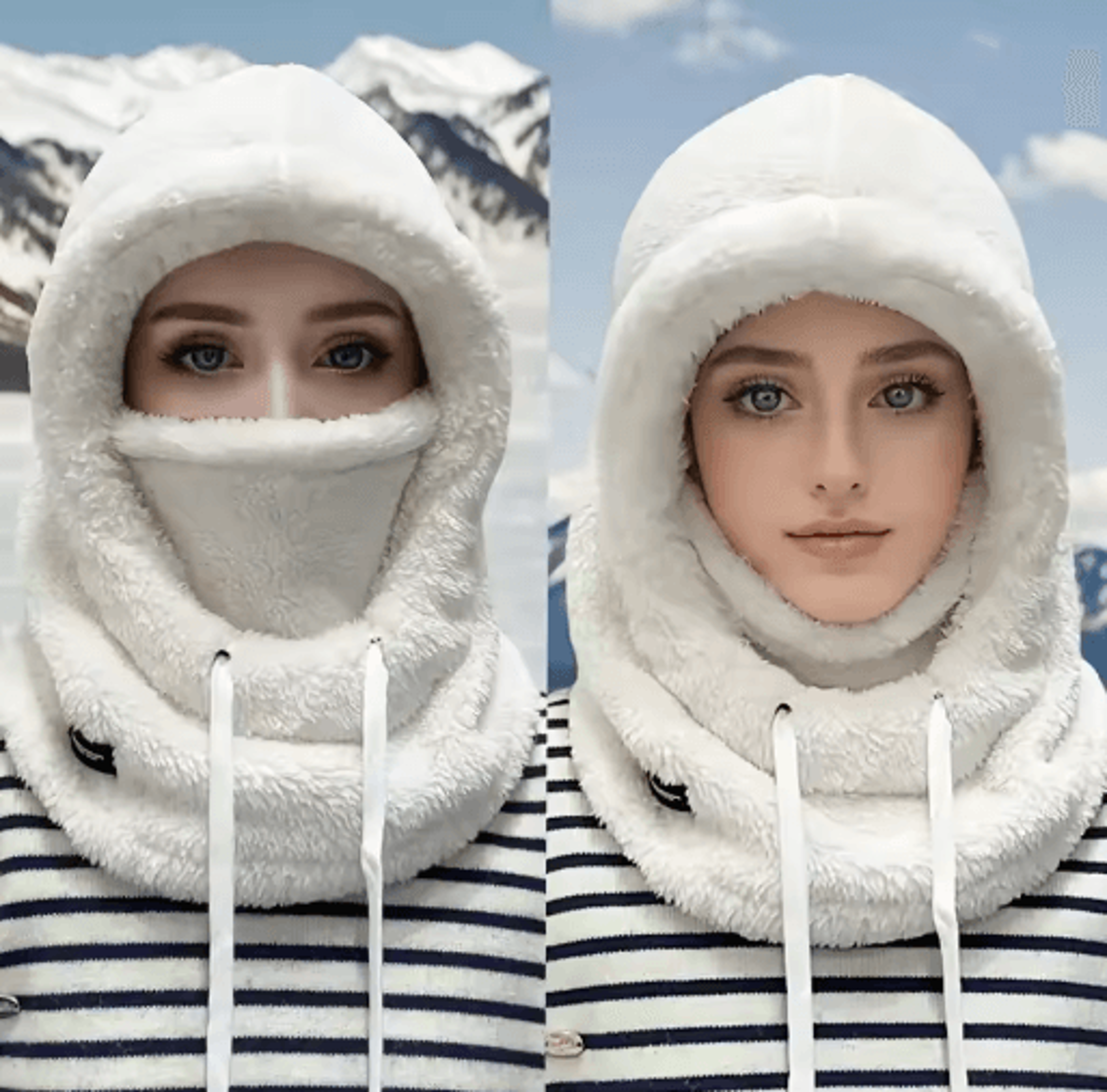 winter thermal balaclava windproof full face mask for skiing cycling motorcycle riding