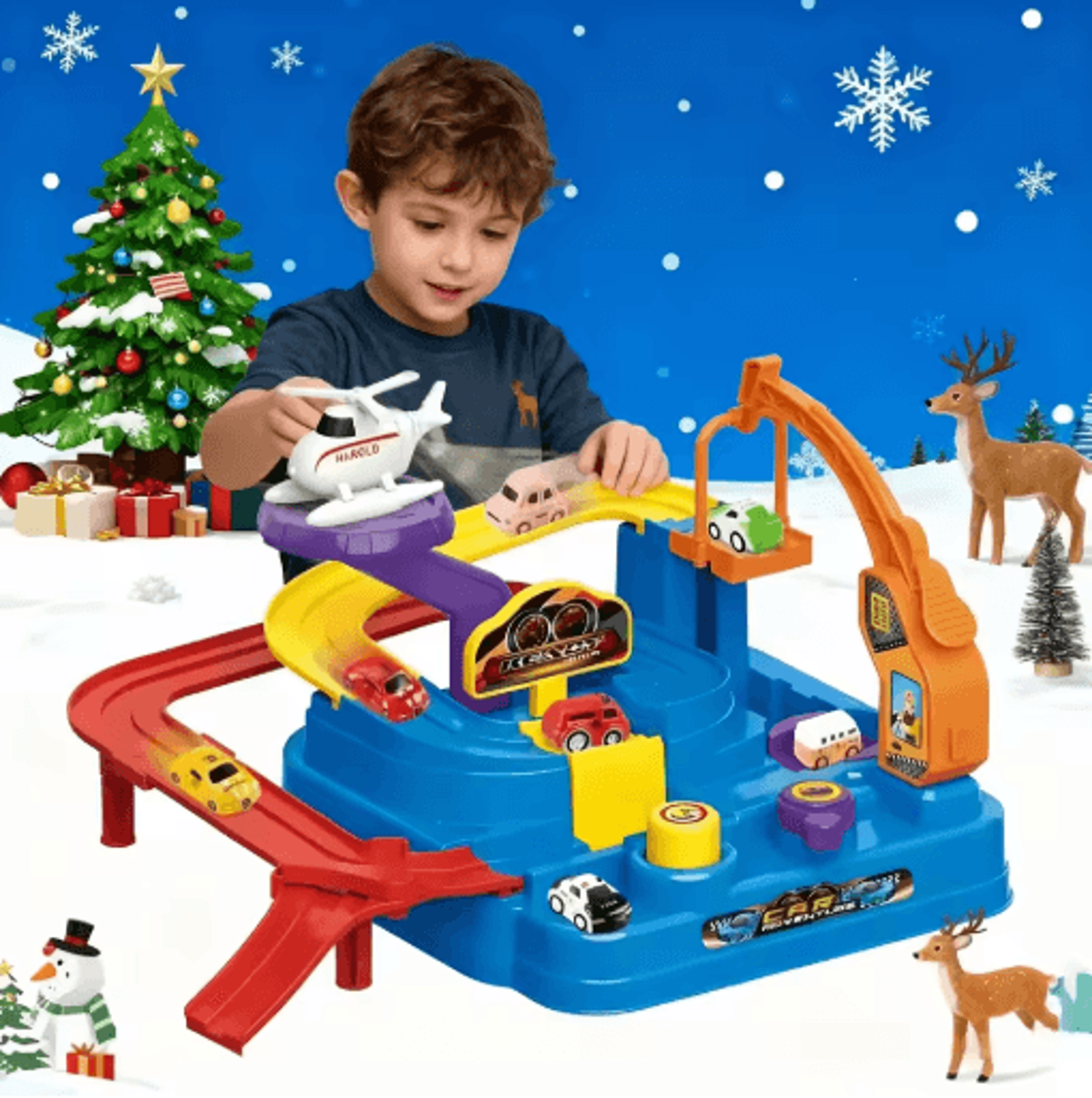 educational car track set for kids creative track collection toy for boys girls