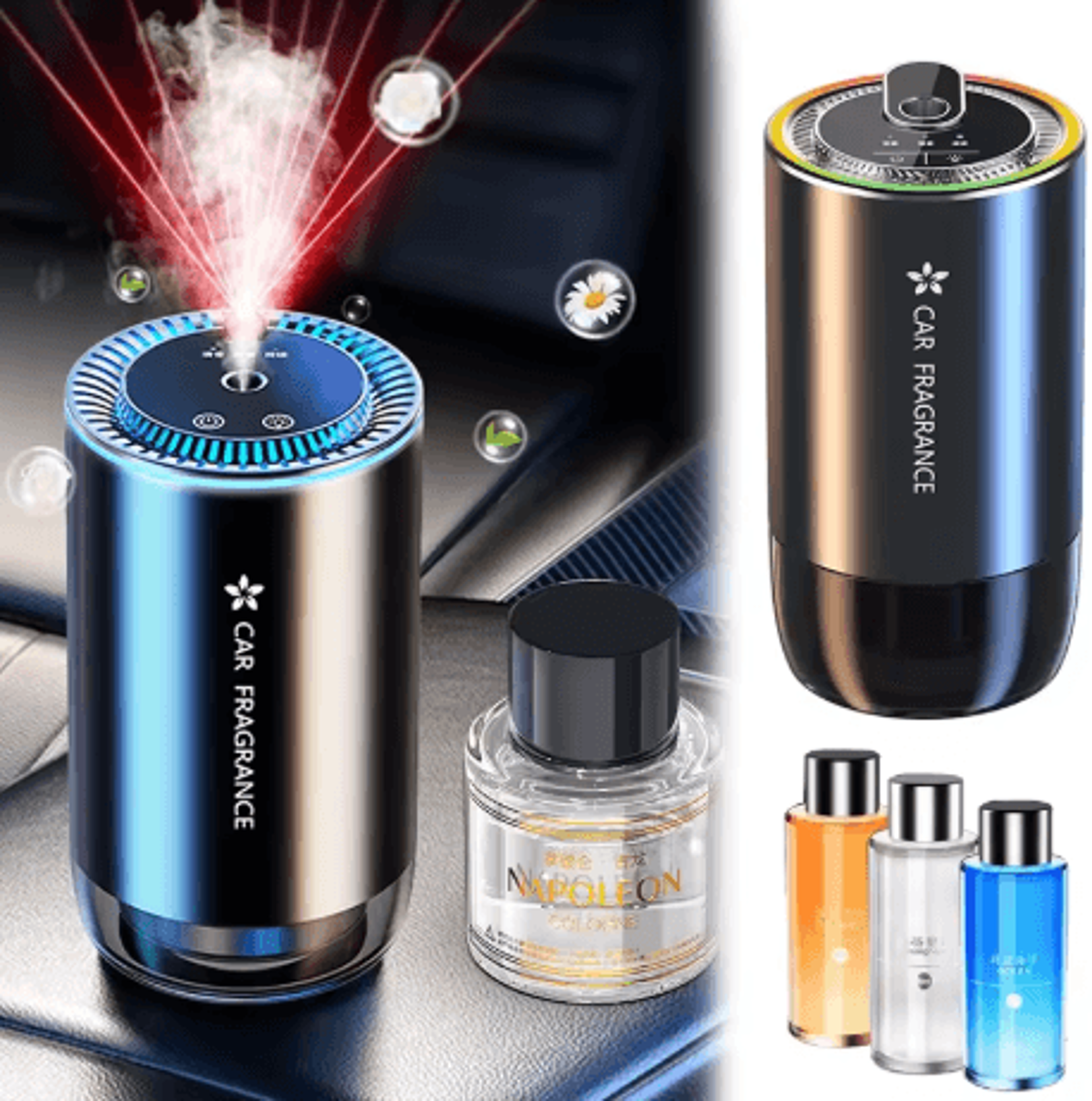 car perfume air freshener usb rechargeable essential oil aromatherapy diffuser