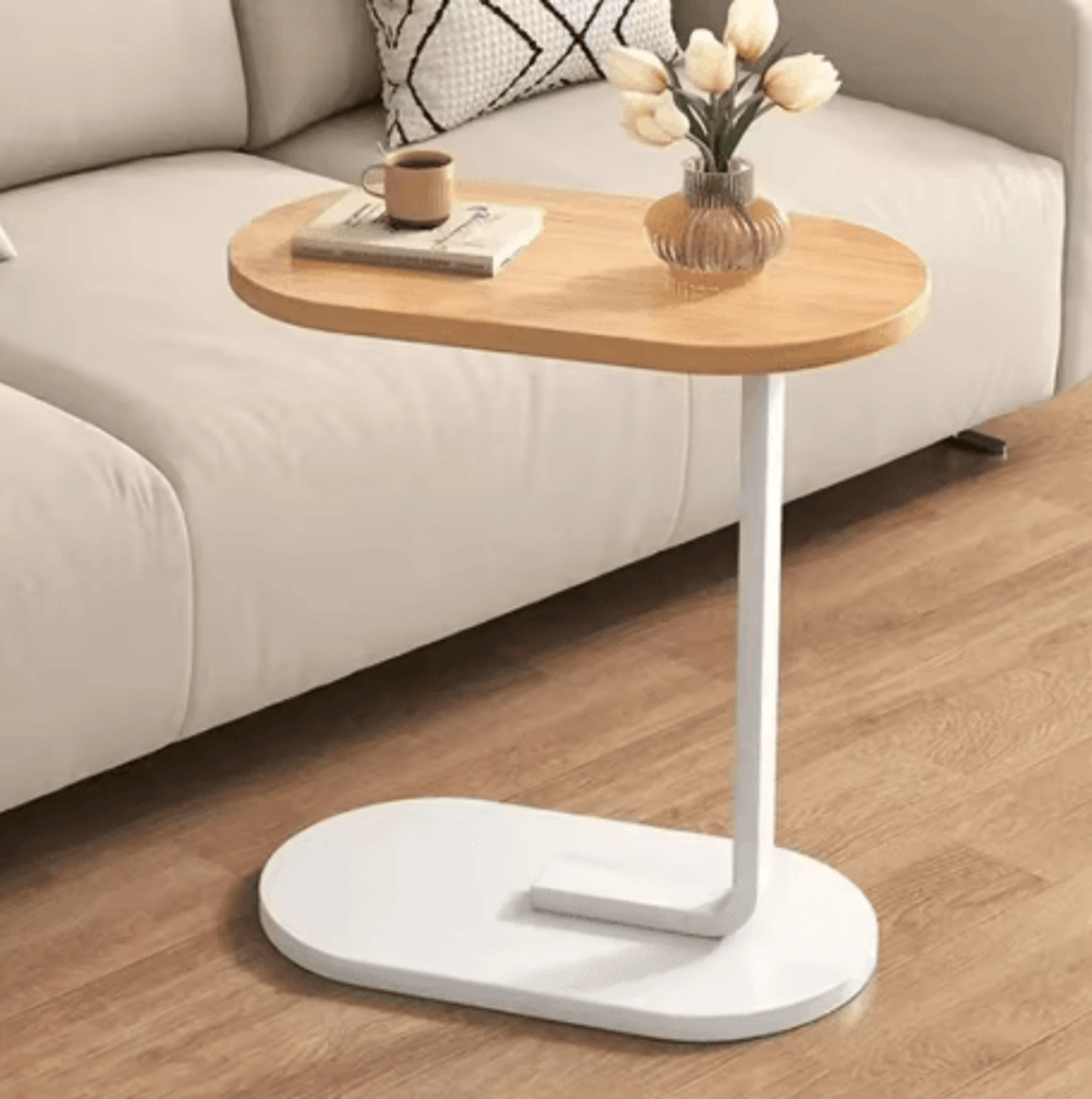 c shaped side table compact modern sofa coffee table with light luxury style