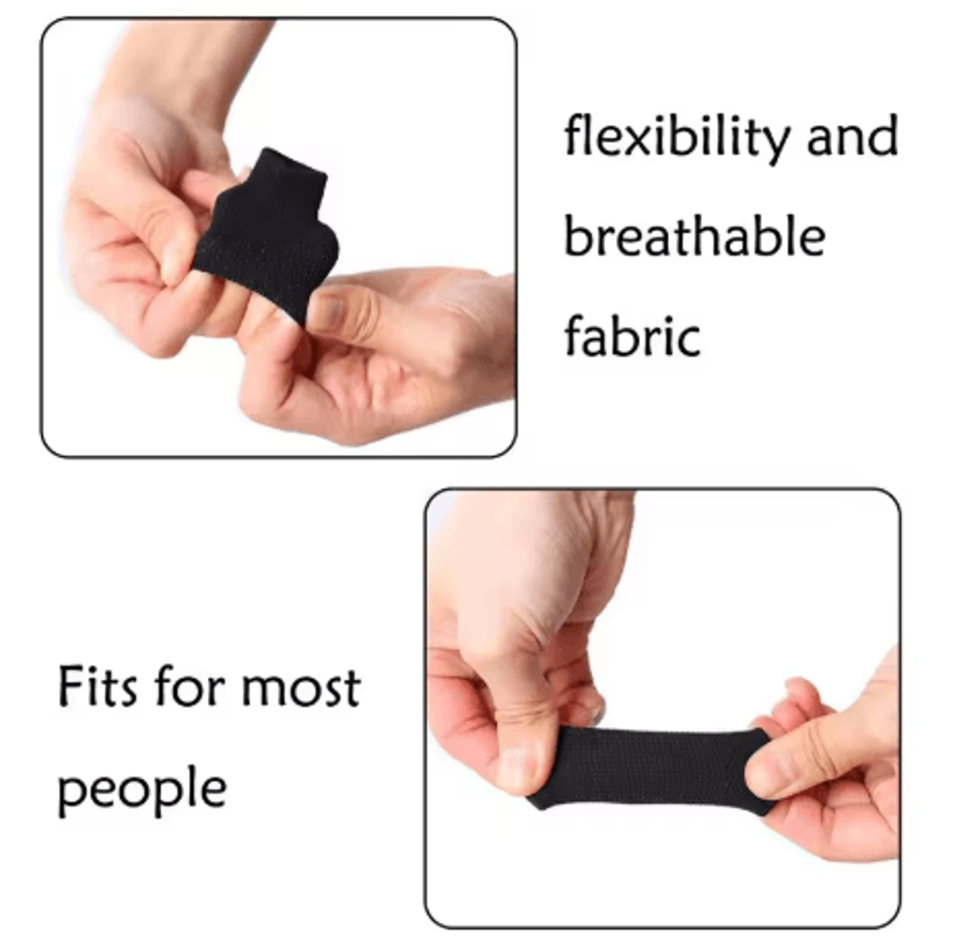 10 Pack Finger Brace Splints Breathable Elastic Thumb And Finger Support Stabilizers For Golf 10