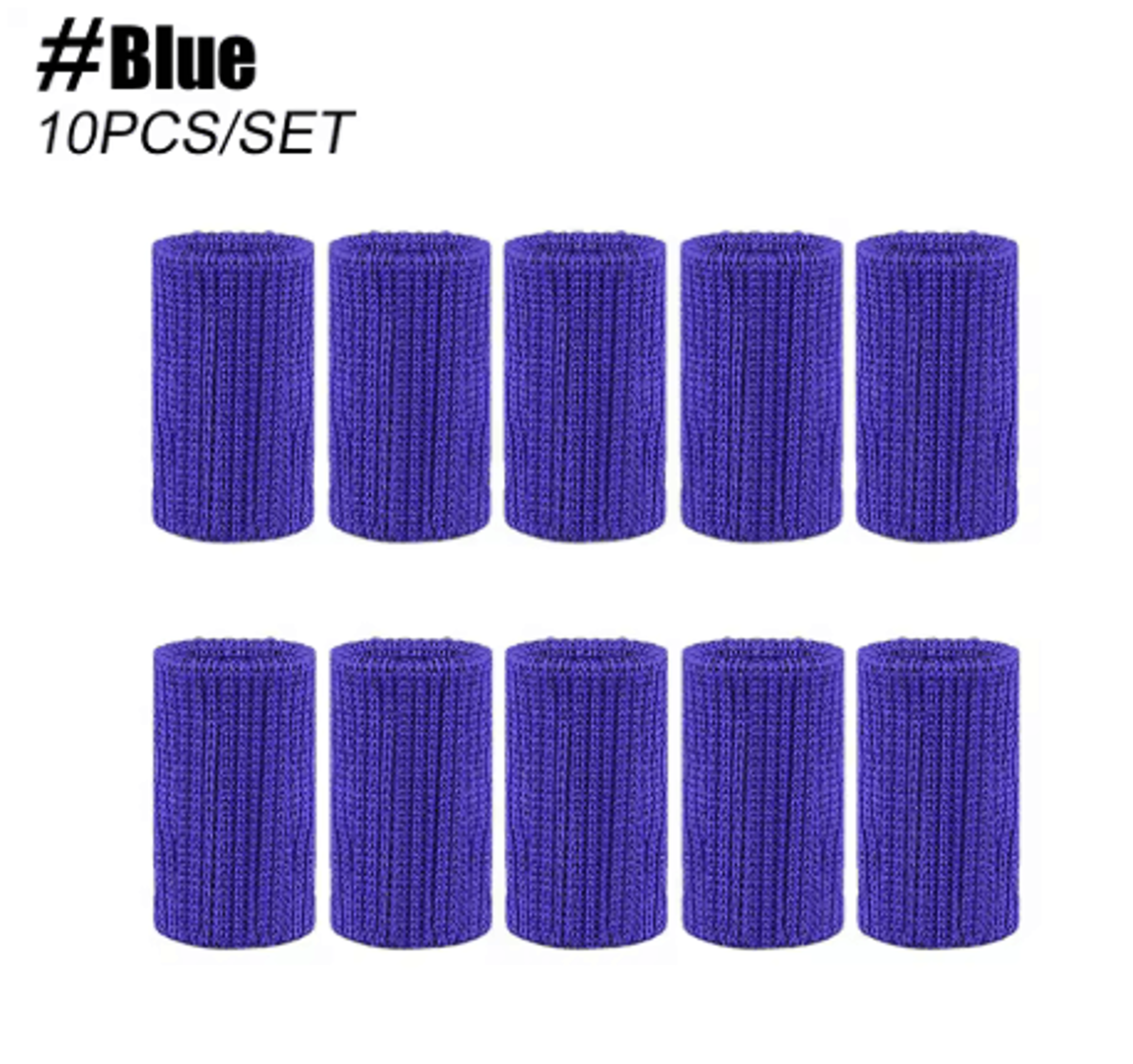 10 Pack Finger Brace Splints Breathable Elastic Thumb And Finger Support Stabilizers For Golf 5