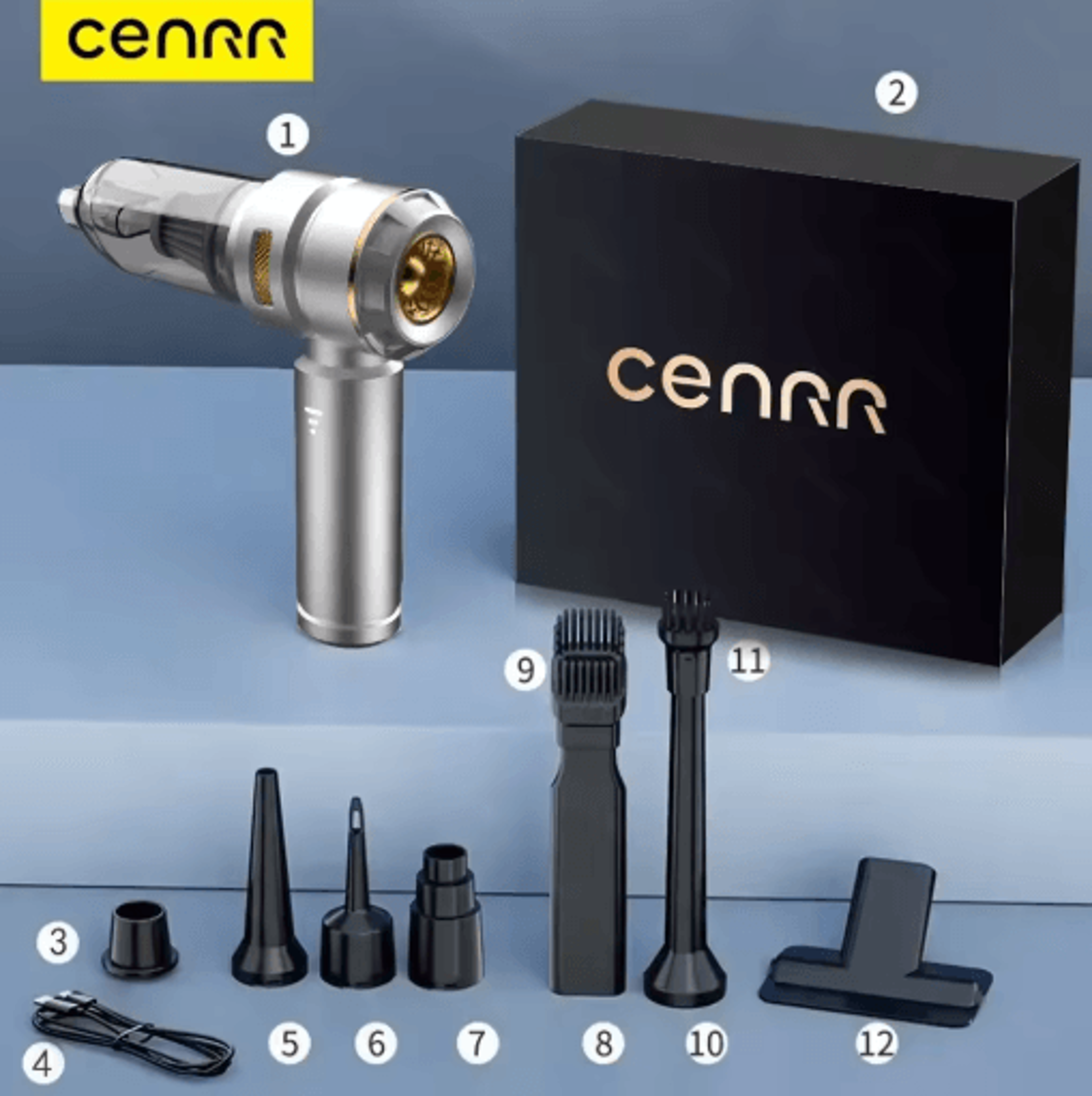 cenrr 998000pa cordless car vacuum cleaner ultra powerful portable wireless cleaning machine