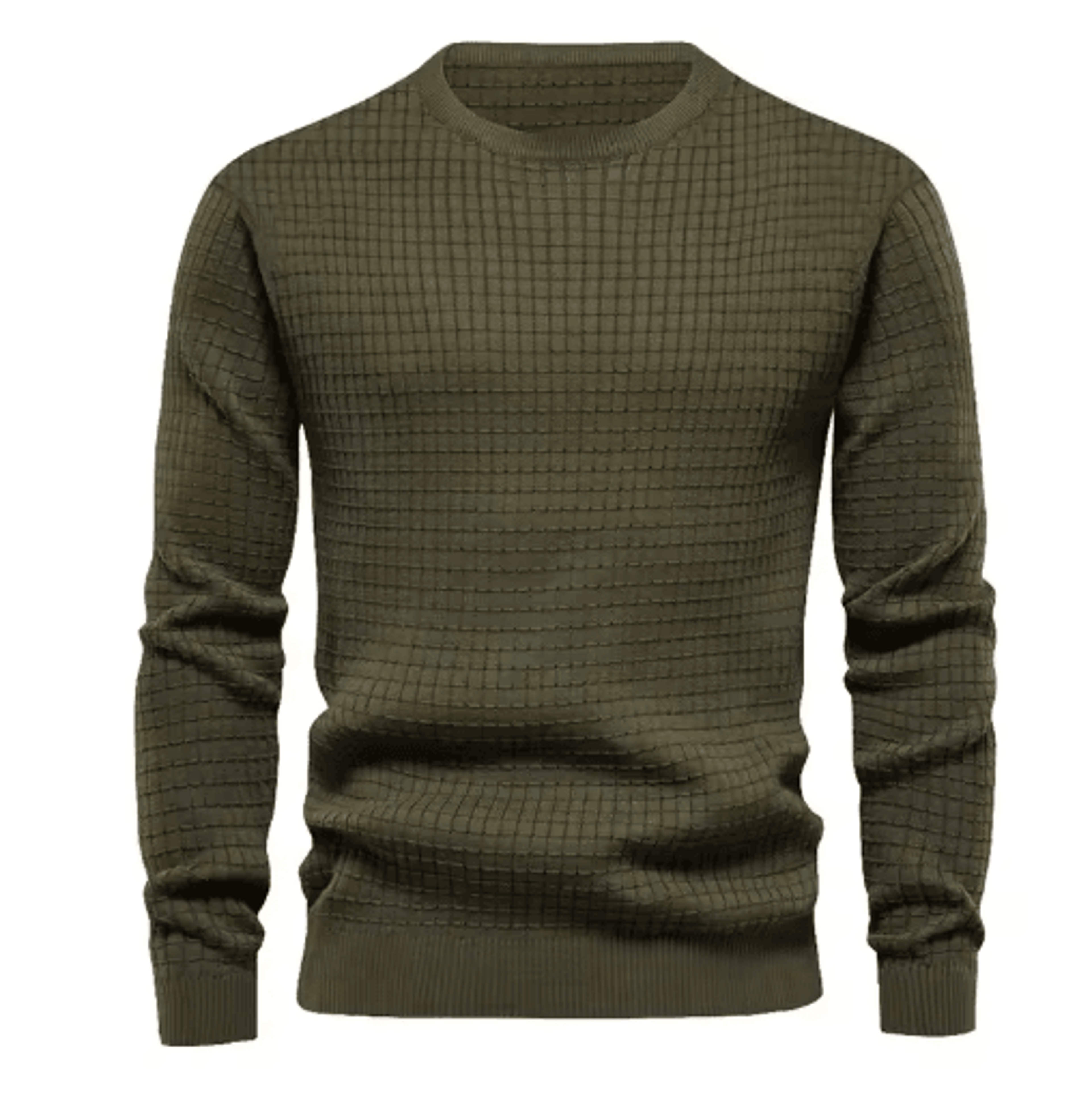 Mens Crew Neck Sweatshirt Solid Color Spring Jogging And Outdoor Sweatwear 3