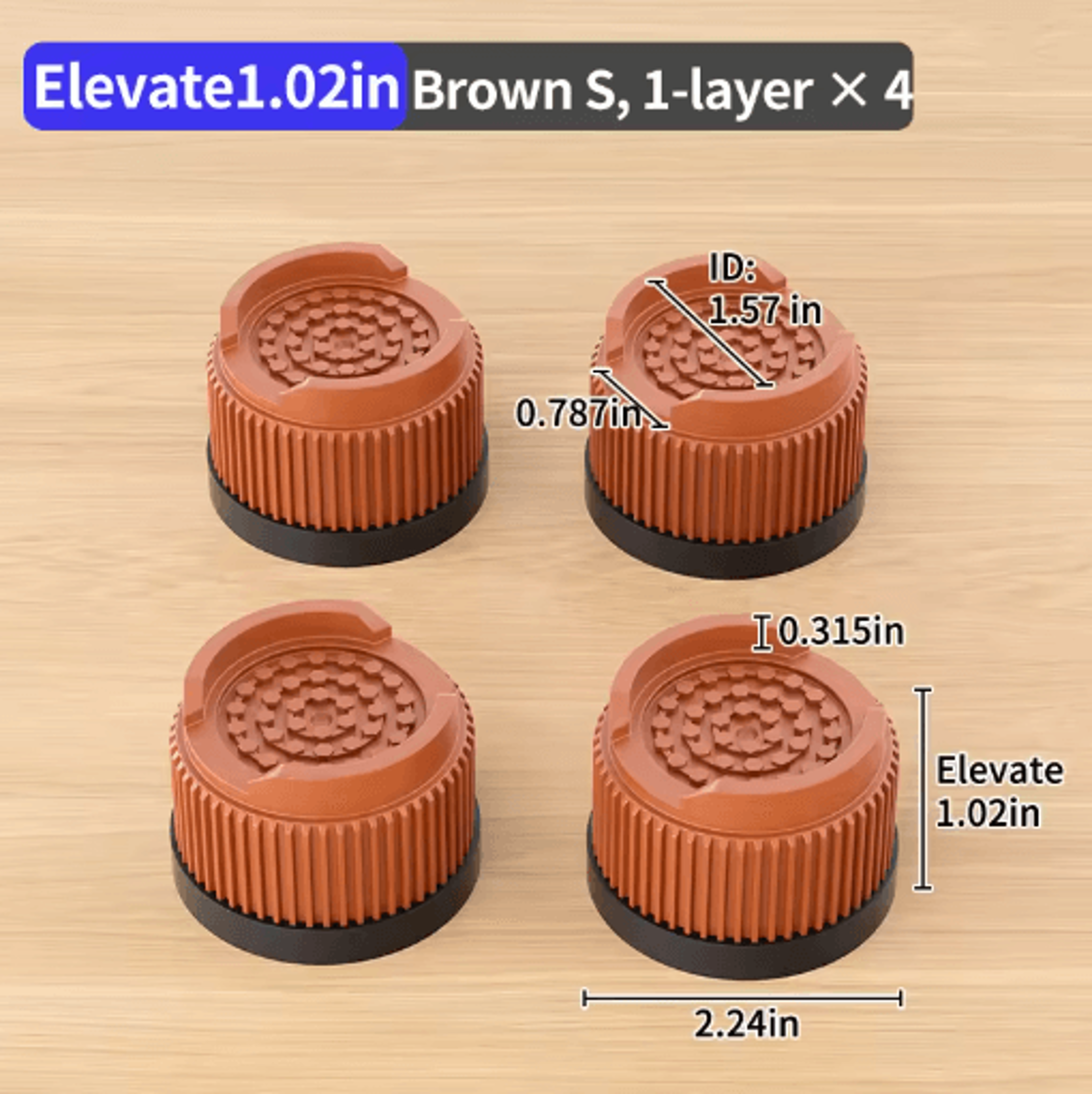 Adjustable Height Furniture Risers Multi Size Leg Protectors For Sofa Bed And Chair 12