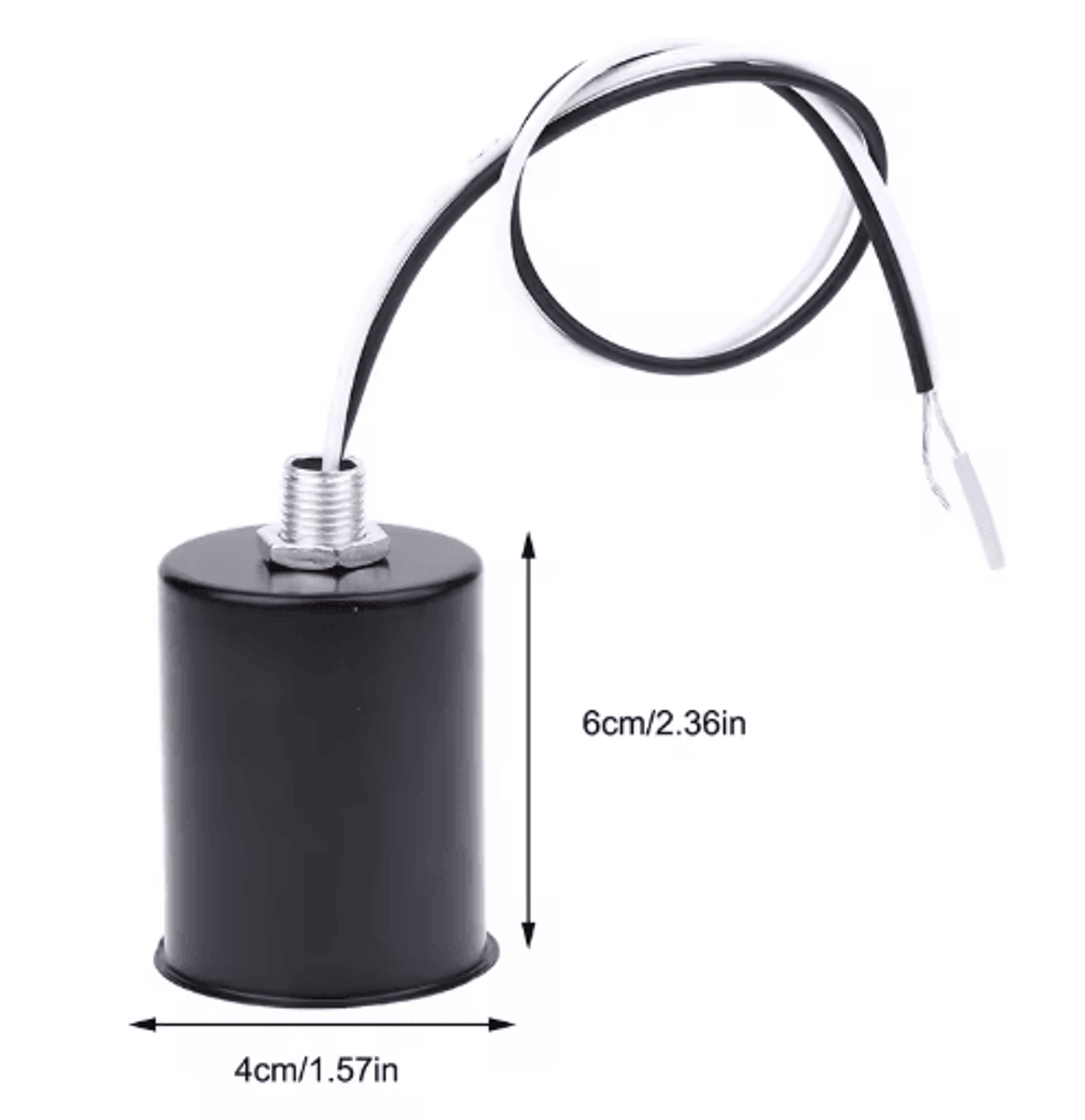 E27 Ceramic Screw Light Socket Round LED Filament Lamp Holder For Indoor Use 7