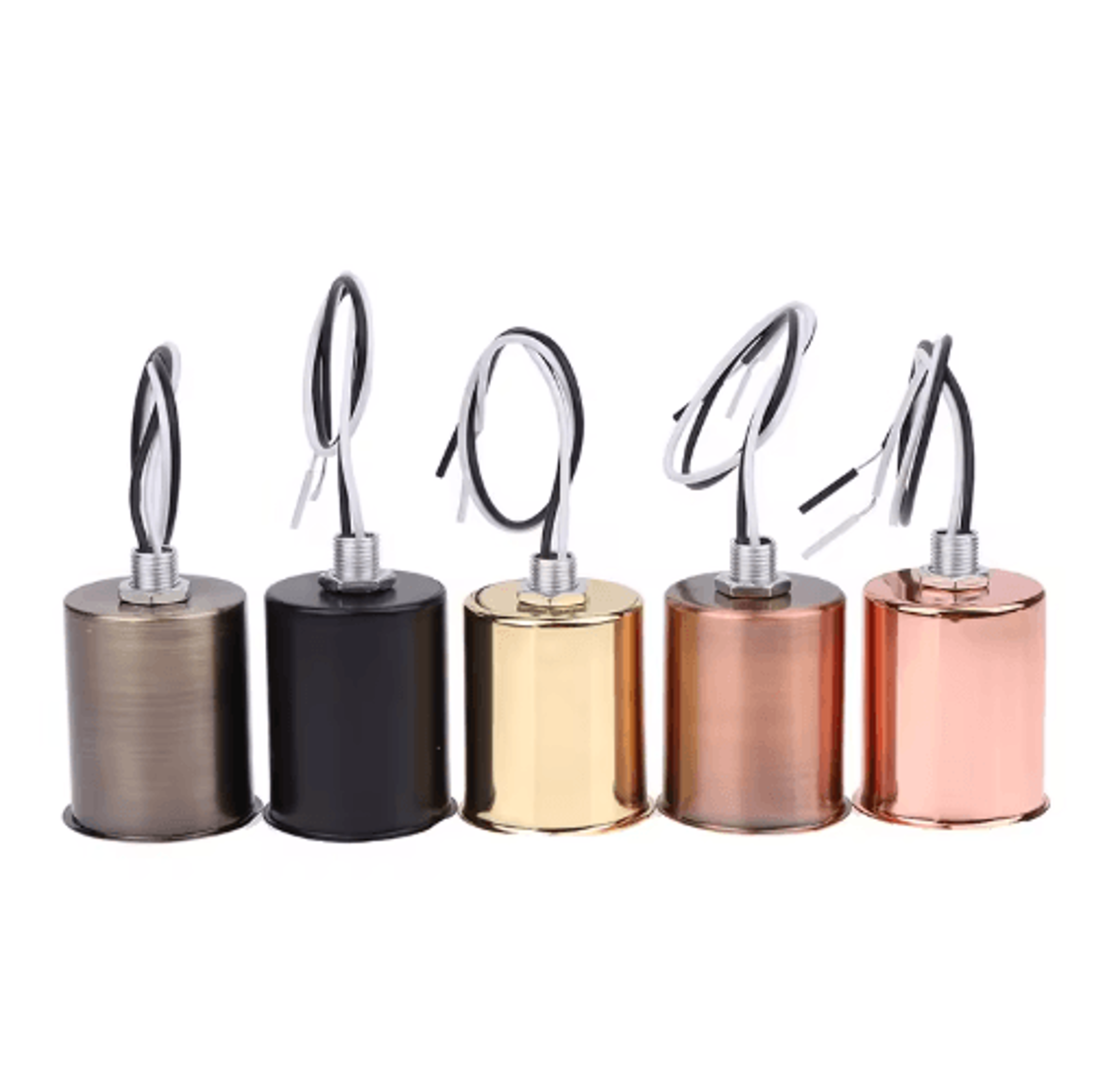E27 Ceramic Screw Light Socket Round LED Filament Lamp Holder For Indoor Use 12