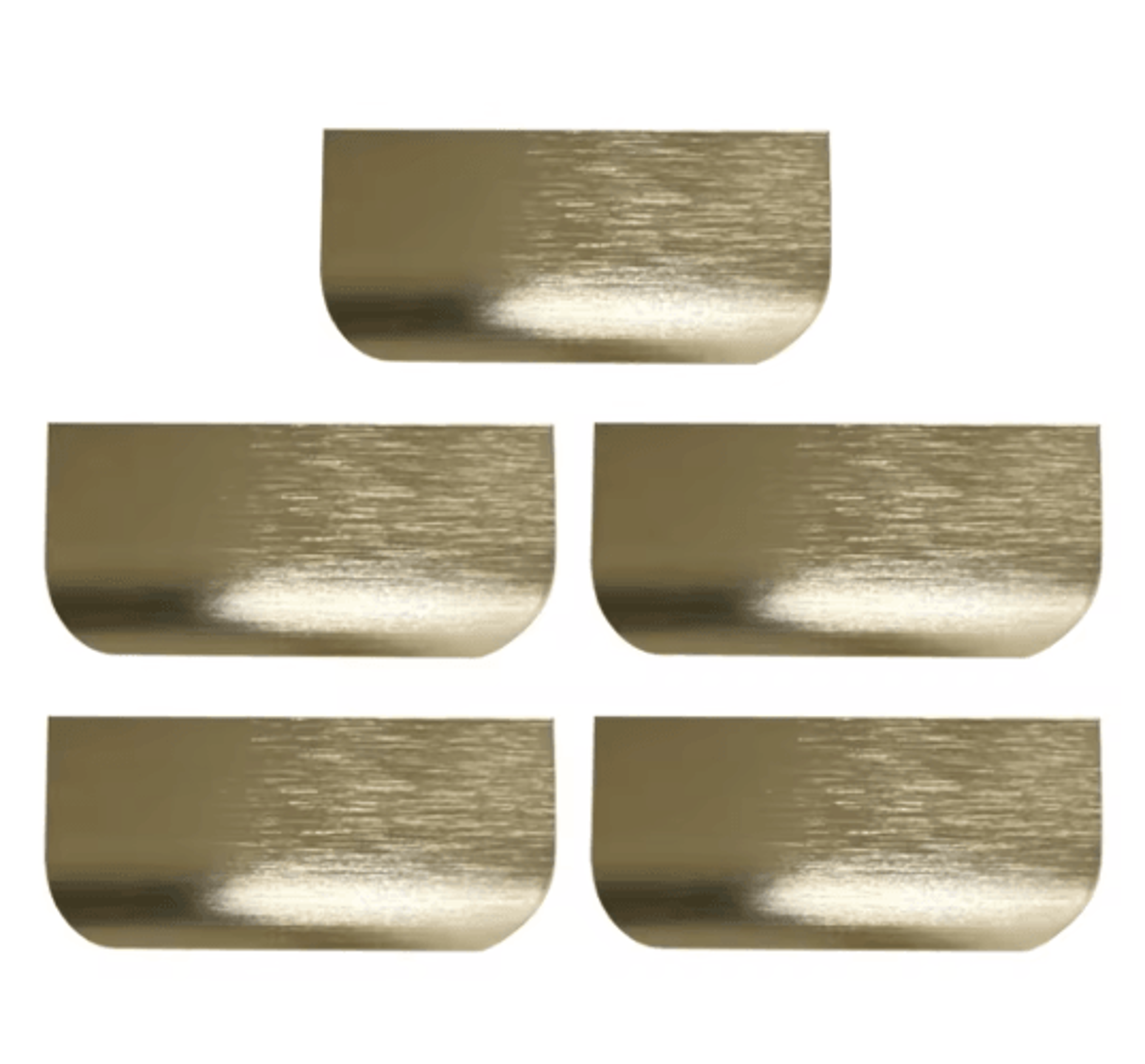 Invisible Flat Cabinet Handles Metal Cabinet Door Pulls And Dresser Knobs 1 5 15 PCS 6