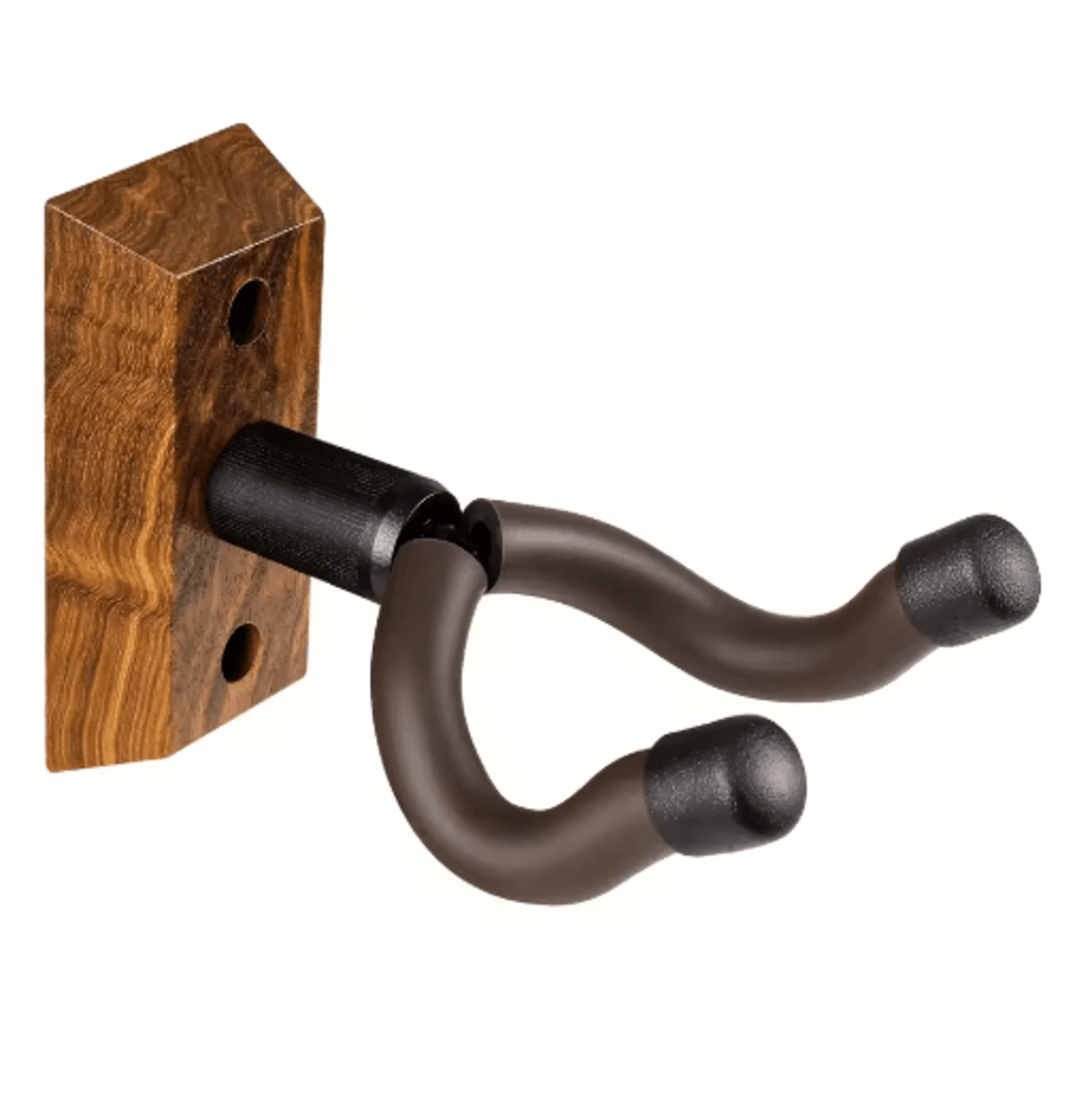 Zebra Wood Guitar Wall Mount Rotating Hook Guitar Hanger For All Guitar Sizes 1