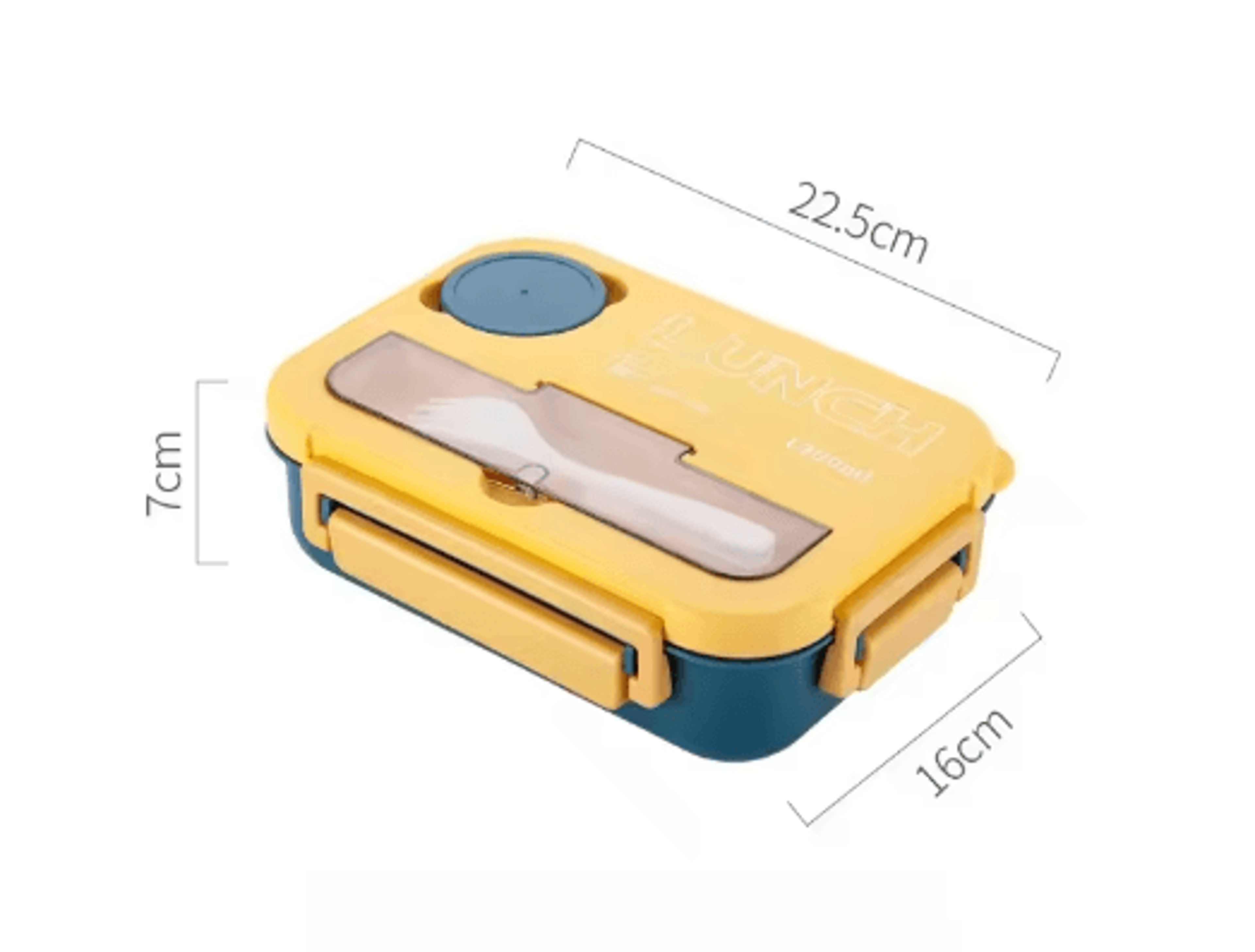 1300ML Compartment Bento Lunch Box Portable Microwave Food Container With Fork And Spoon 1