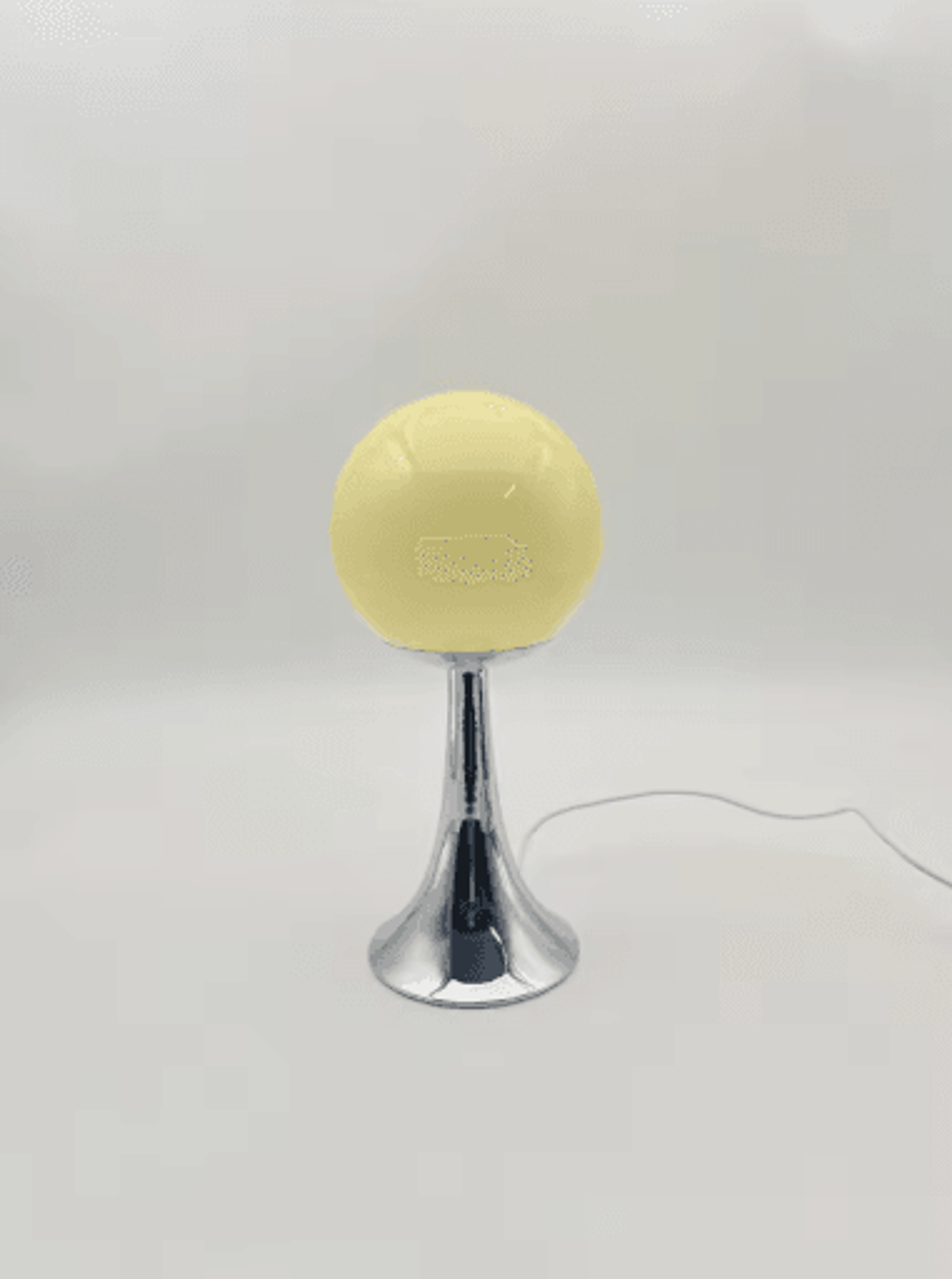 Glass Round Table Lamp Elegant Bedside And Desktop Night Light For Cozy Room Atmosphere 3