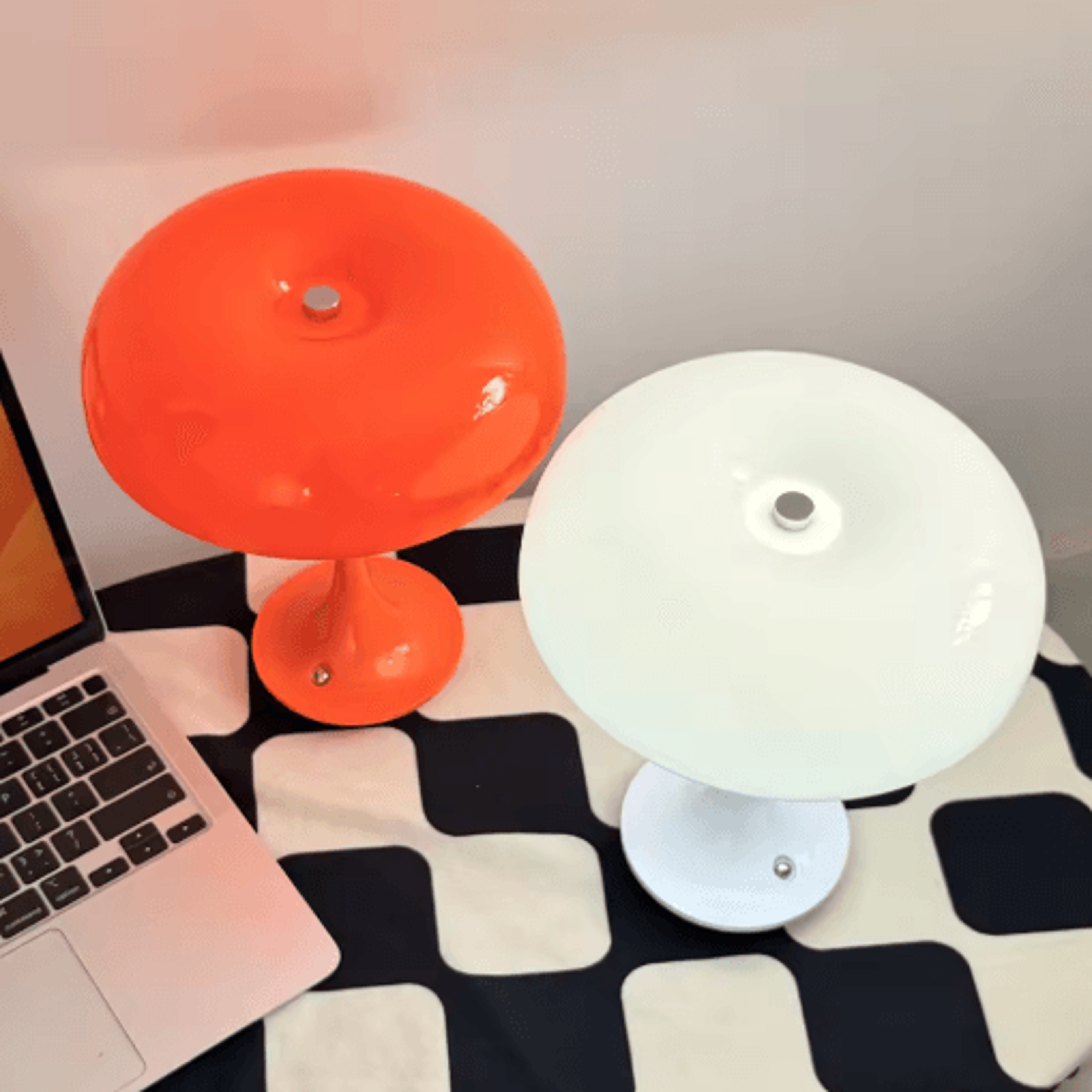 Mushroom Table Lamp Touch Control 3 Color Dimmable Cordless LED Night Light 6