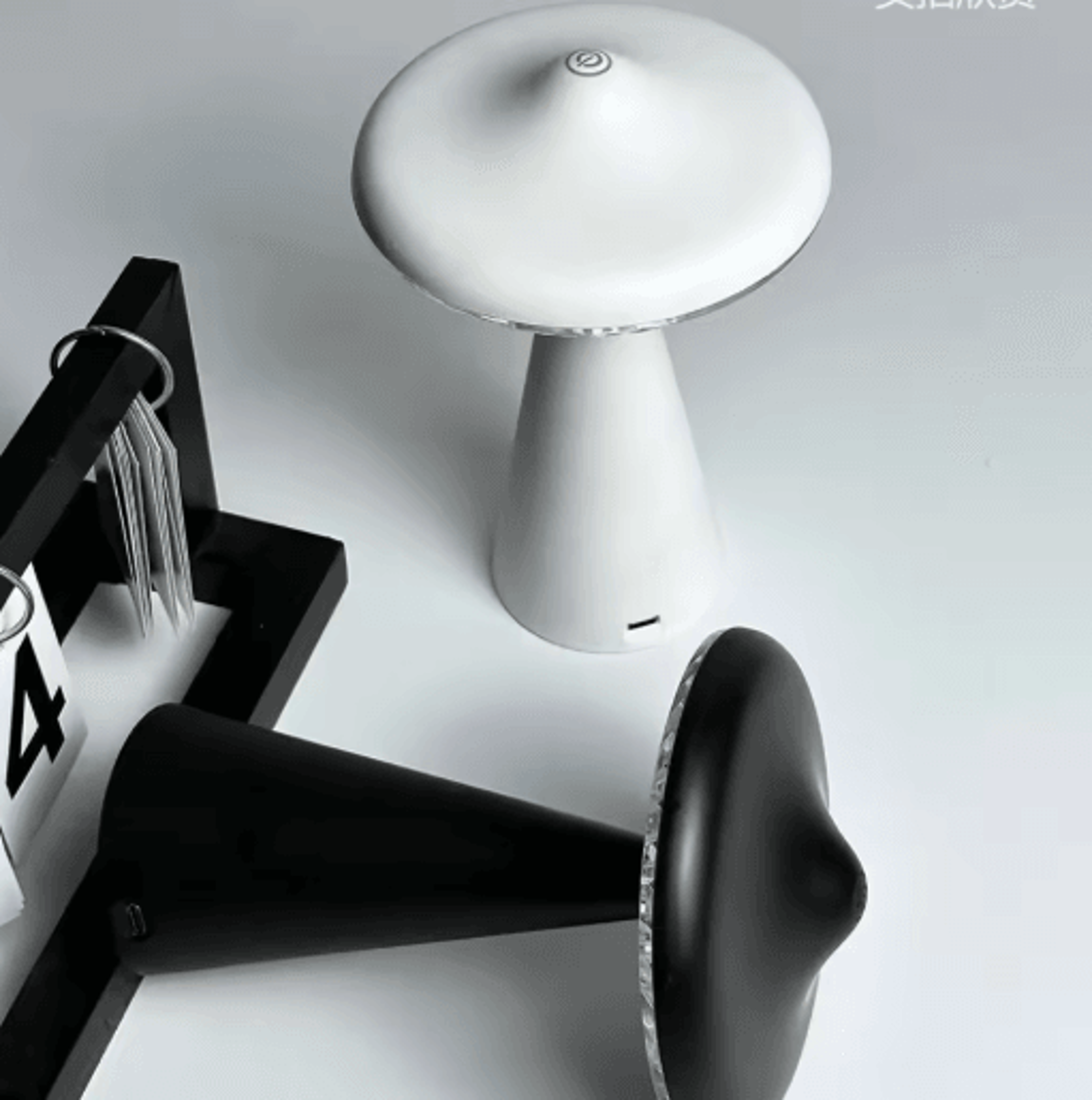 ufo led night light touch-control dimmable desk lamp with usb charging