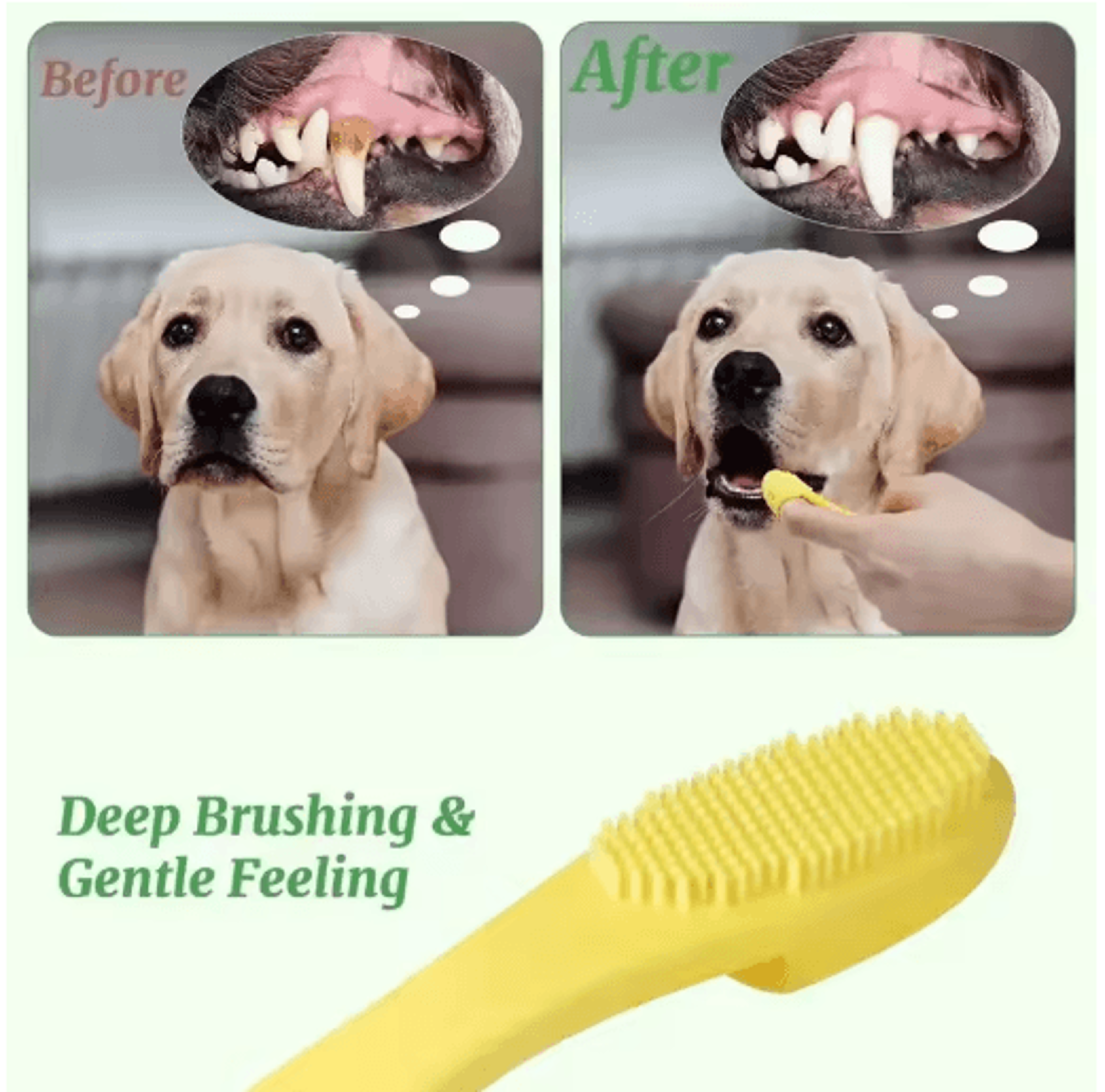 Pet Silicone Finger Toothbrush Soft Cleaning Brush For Dog And Cat Teeth Nose And Face Care 8