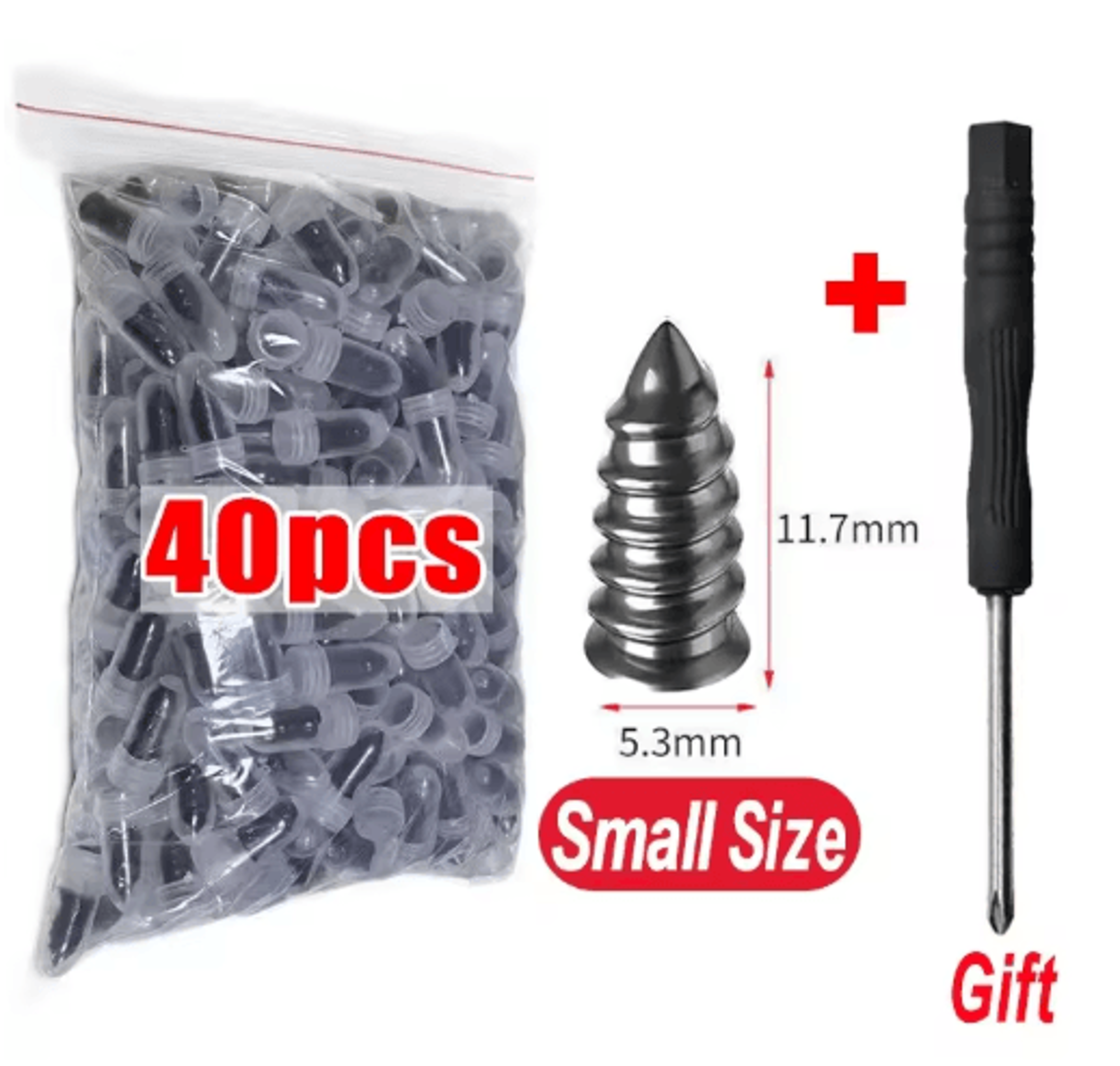 Universal Tubeless Tire Repair Kit  GlueFree Vacuum Plug Set For Cars  Motorcycles 8