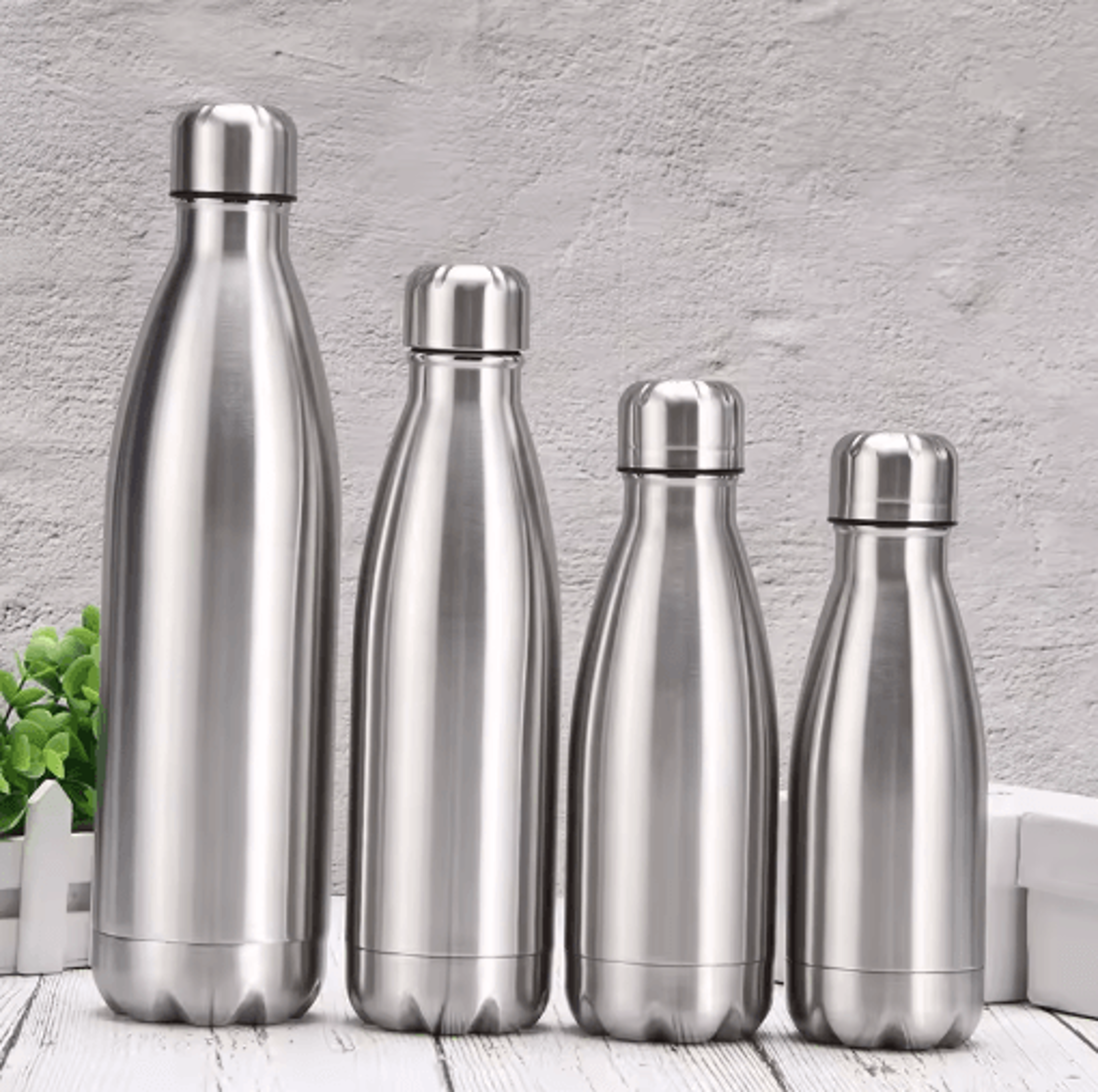 stainless steel water bottle for sports and travel