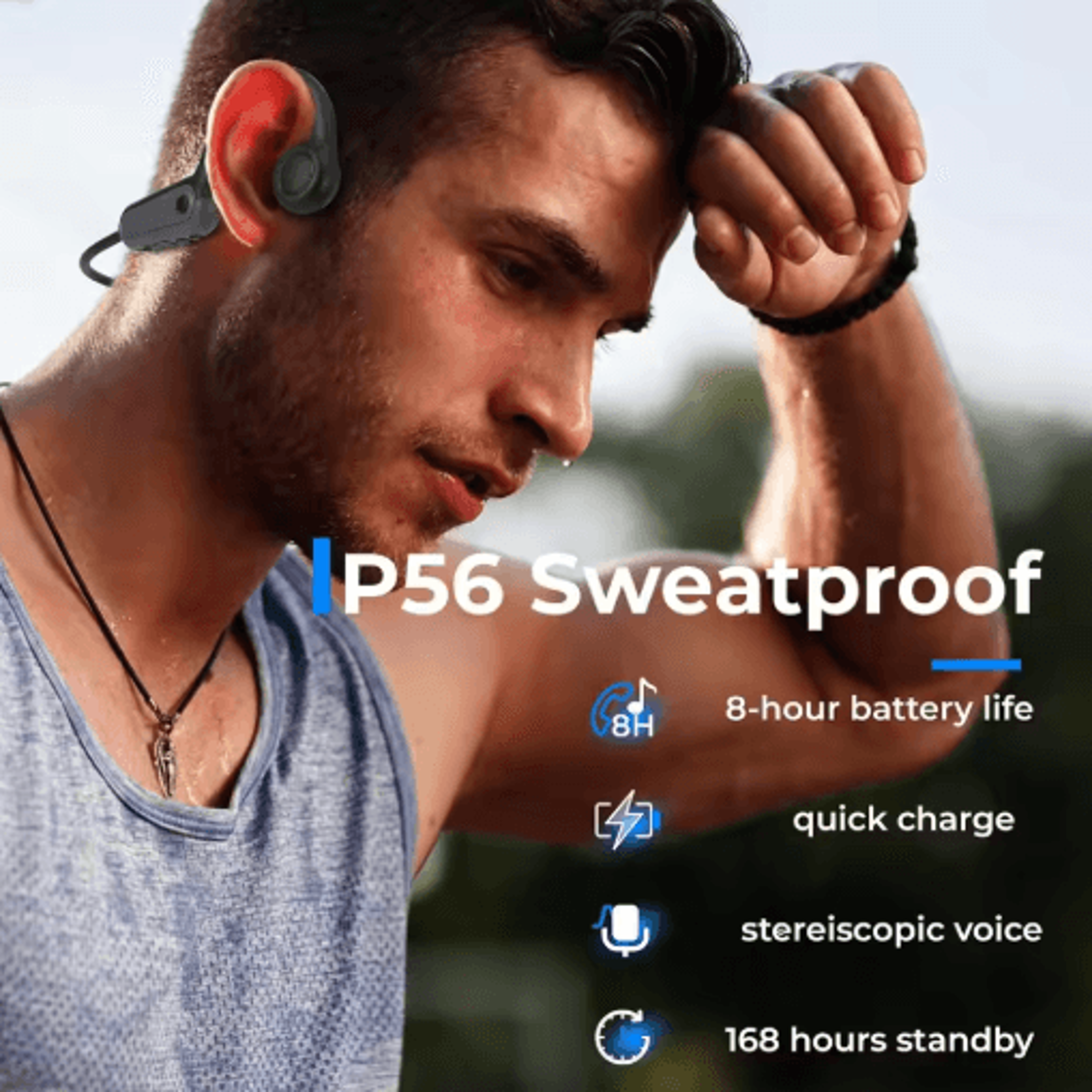 Xiaomi Mijia Wireless BoneConduction Bluetooth 53 Sports Earphones  Ear Hook Headsets For Running   10
