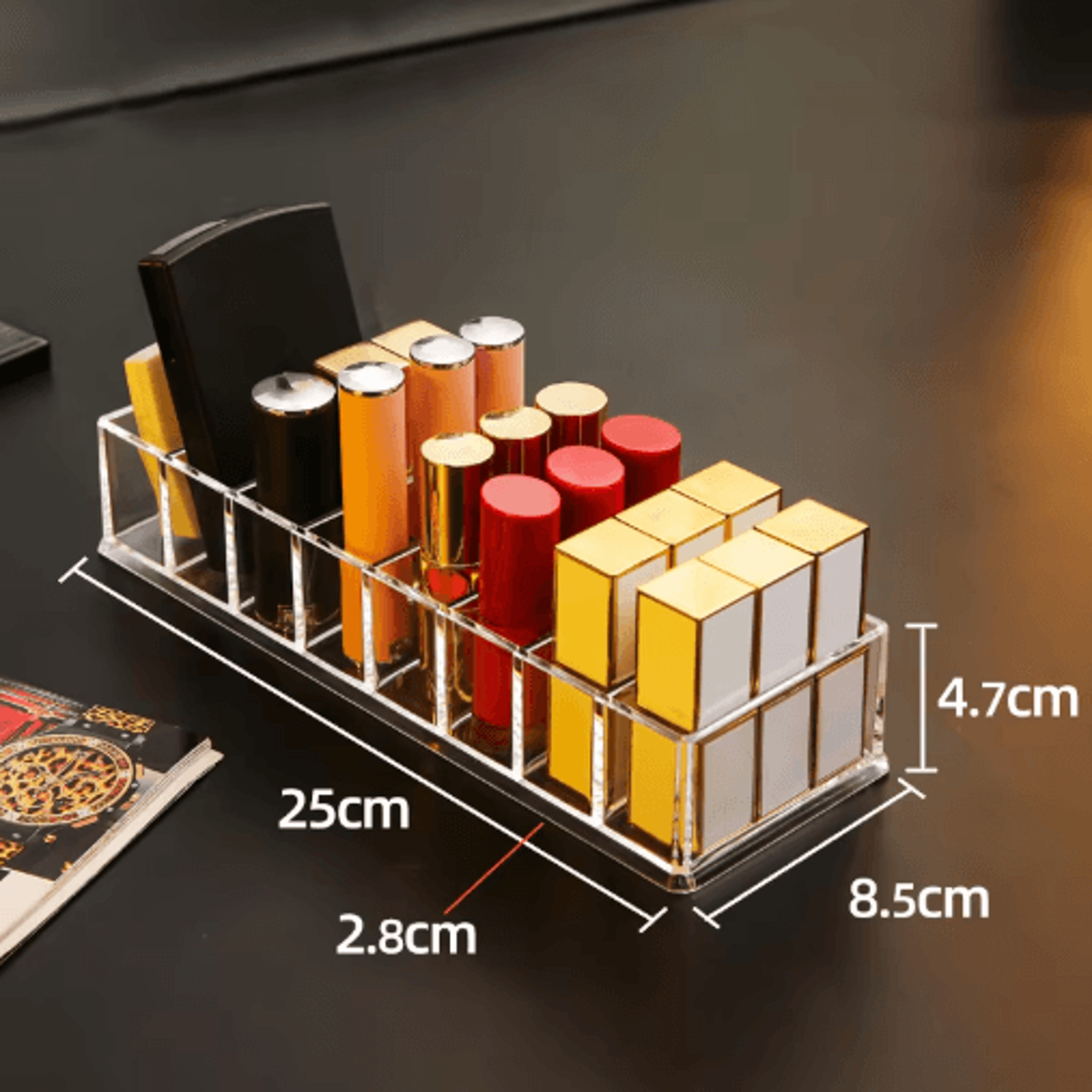 8Cell Cosmetic Storage Box  Powder Lipstick  Nail Polish Organizer 4