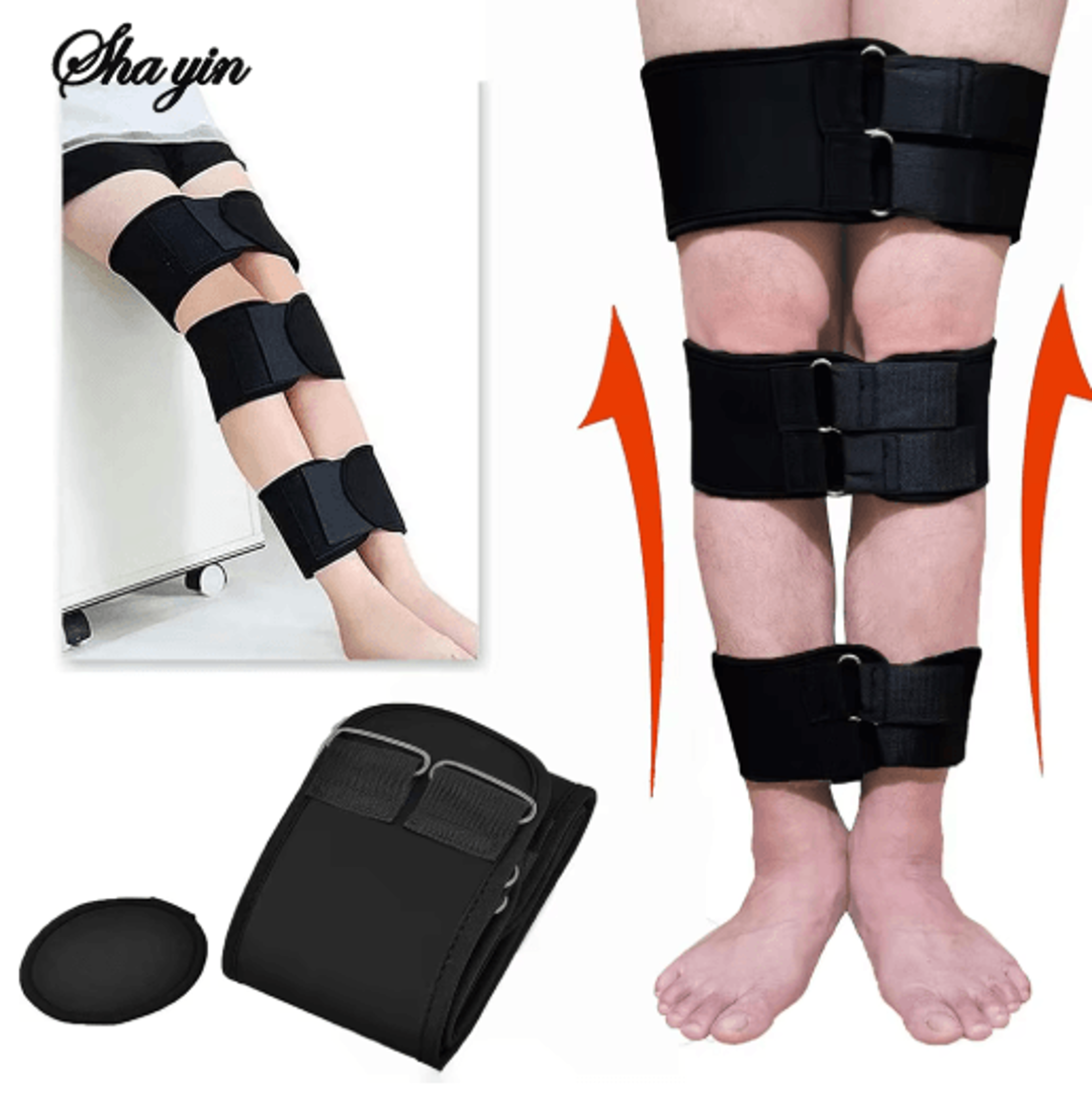 3 piece leg posture corrector set multi functional correction bands for o and x type legs