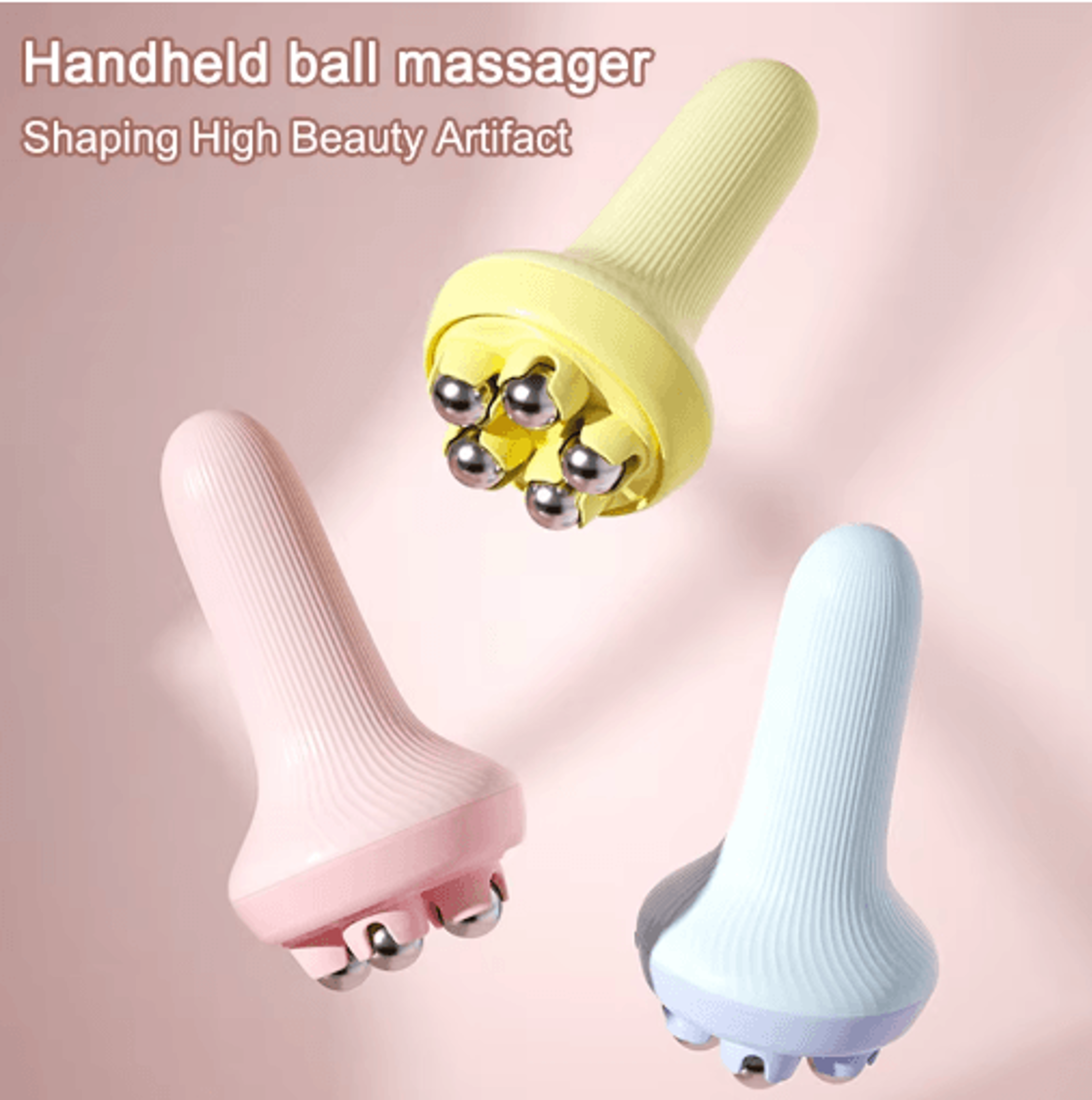 dual roller ball massager leg muscle relaxation & abdominal shaping tool