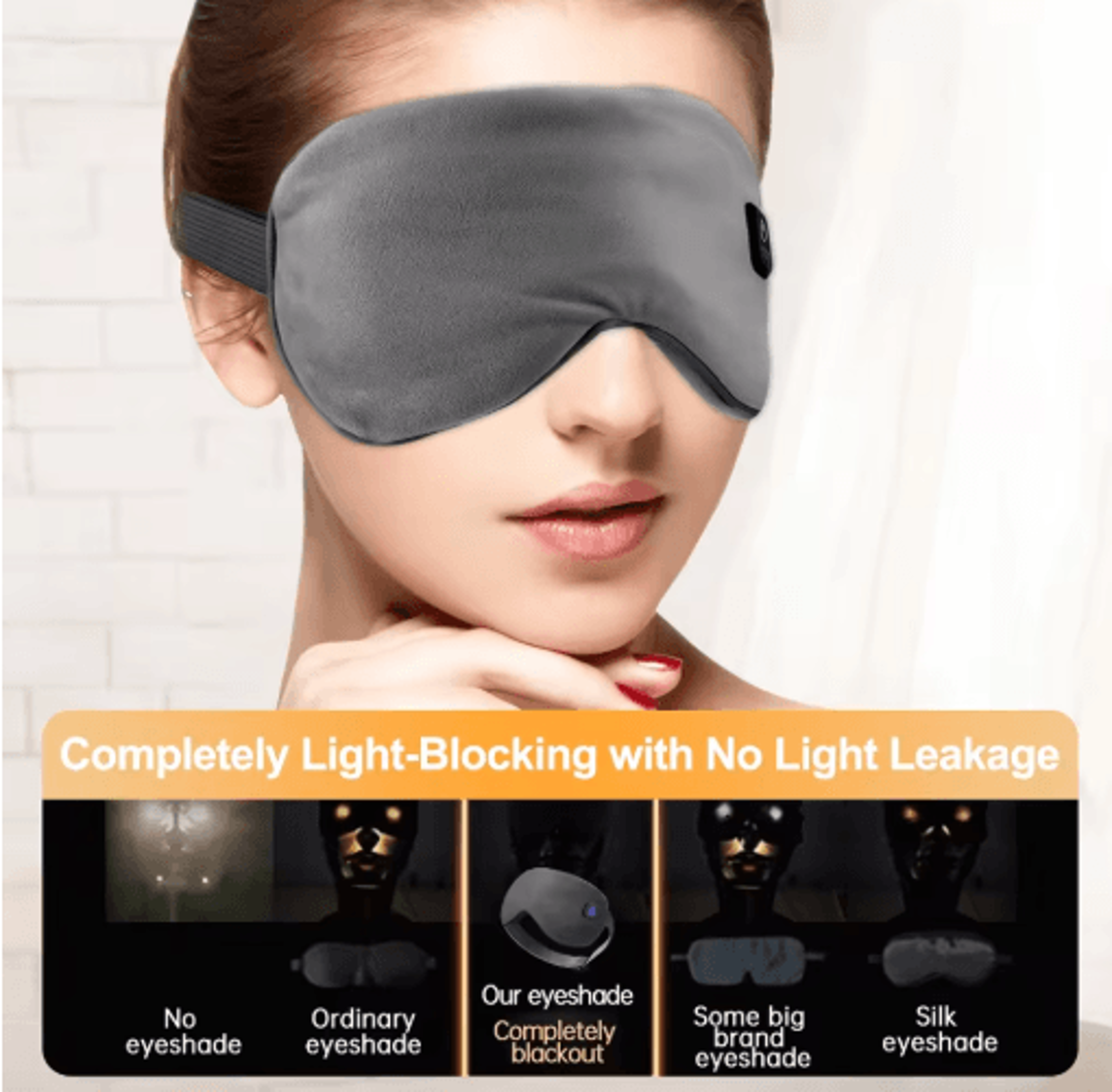 DreamEase Pro USB Heated Eye Mask With 3Mode Massage 5