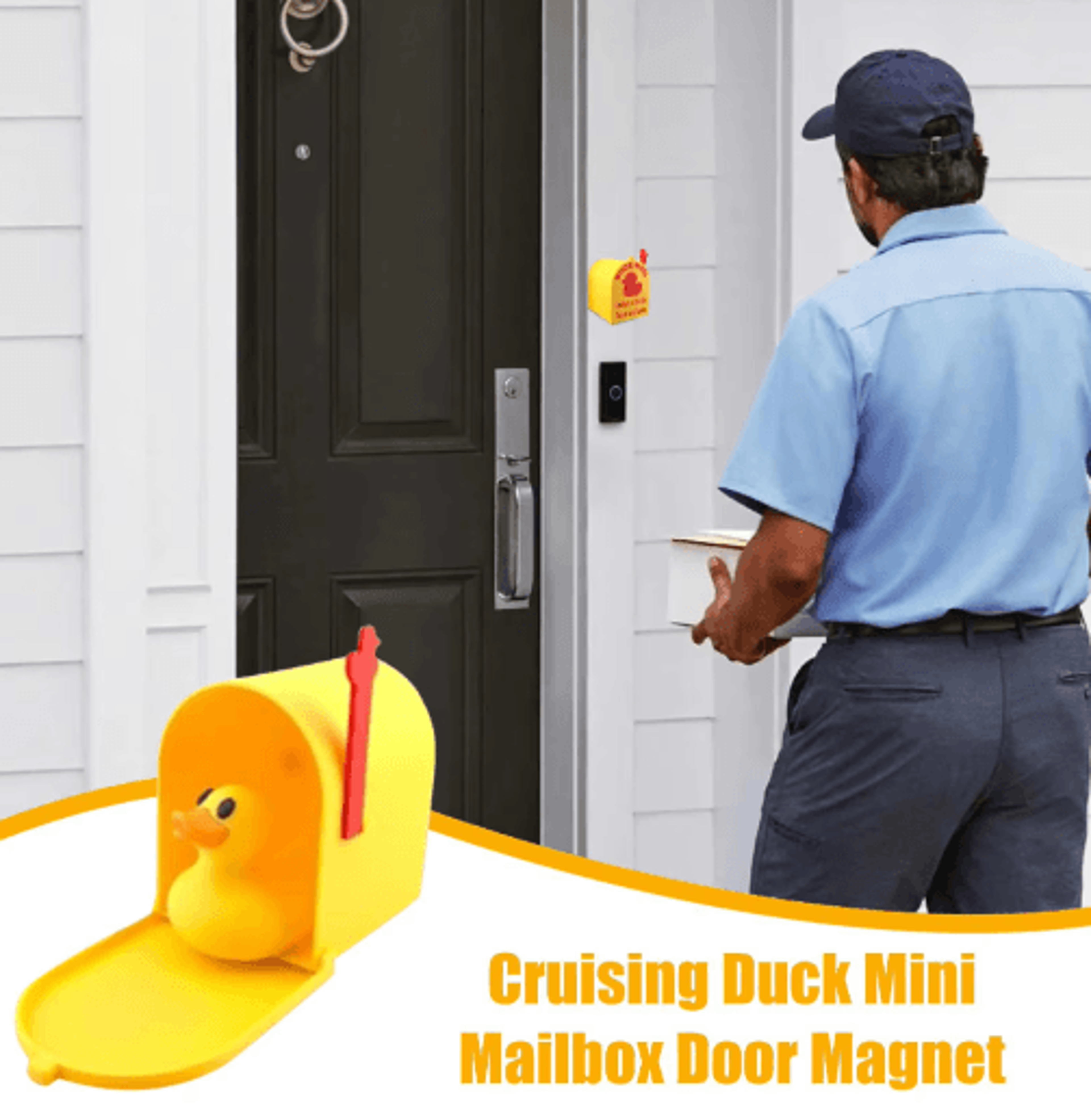 Cruising Duck Mini Mailbox Fridge Magnet For Interactive Duck Exchange 4