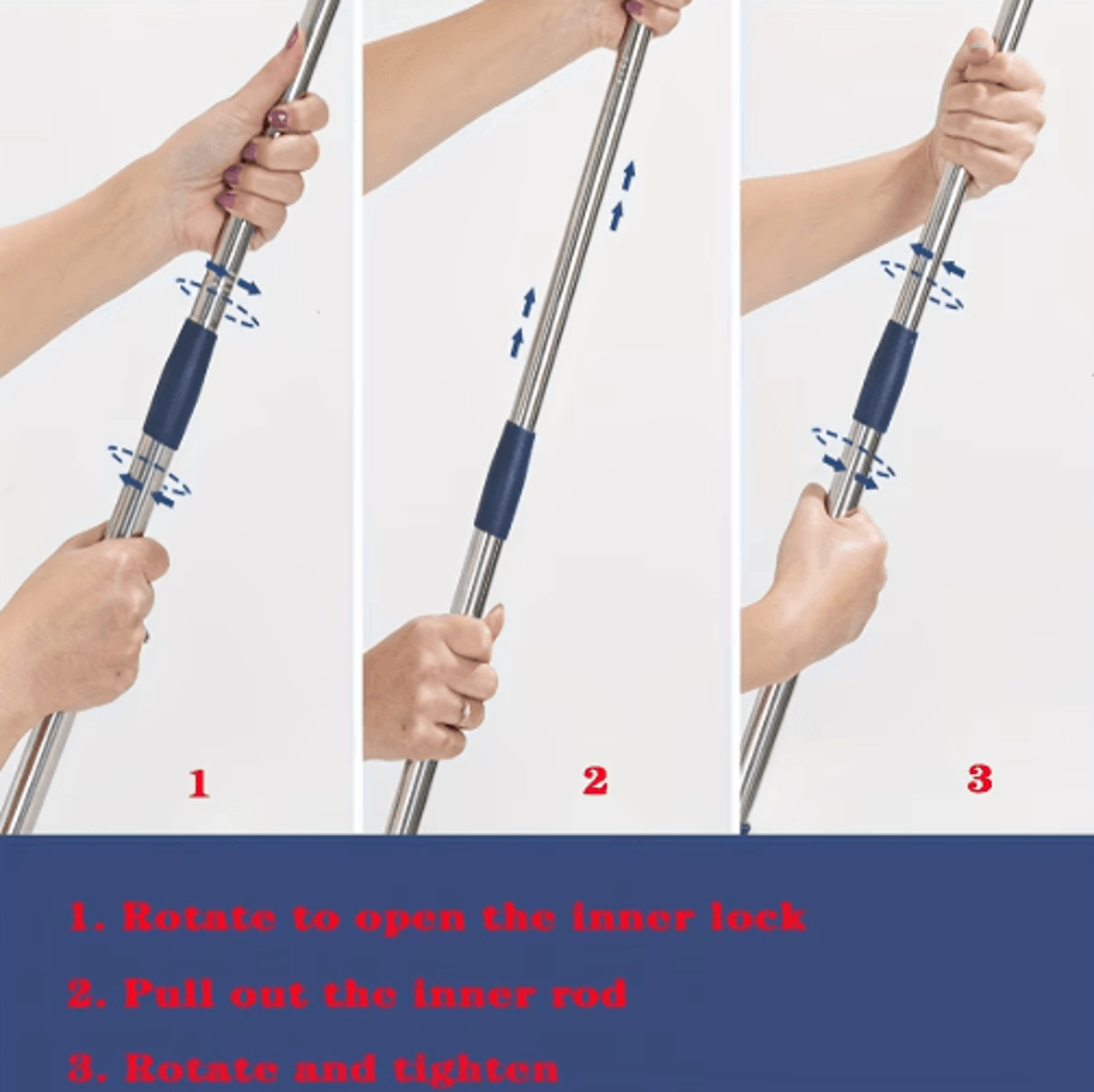 2in1 Window Mesh Screen Brush  DualSided Telescopic Window Mop  Squeegee 7