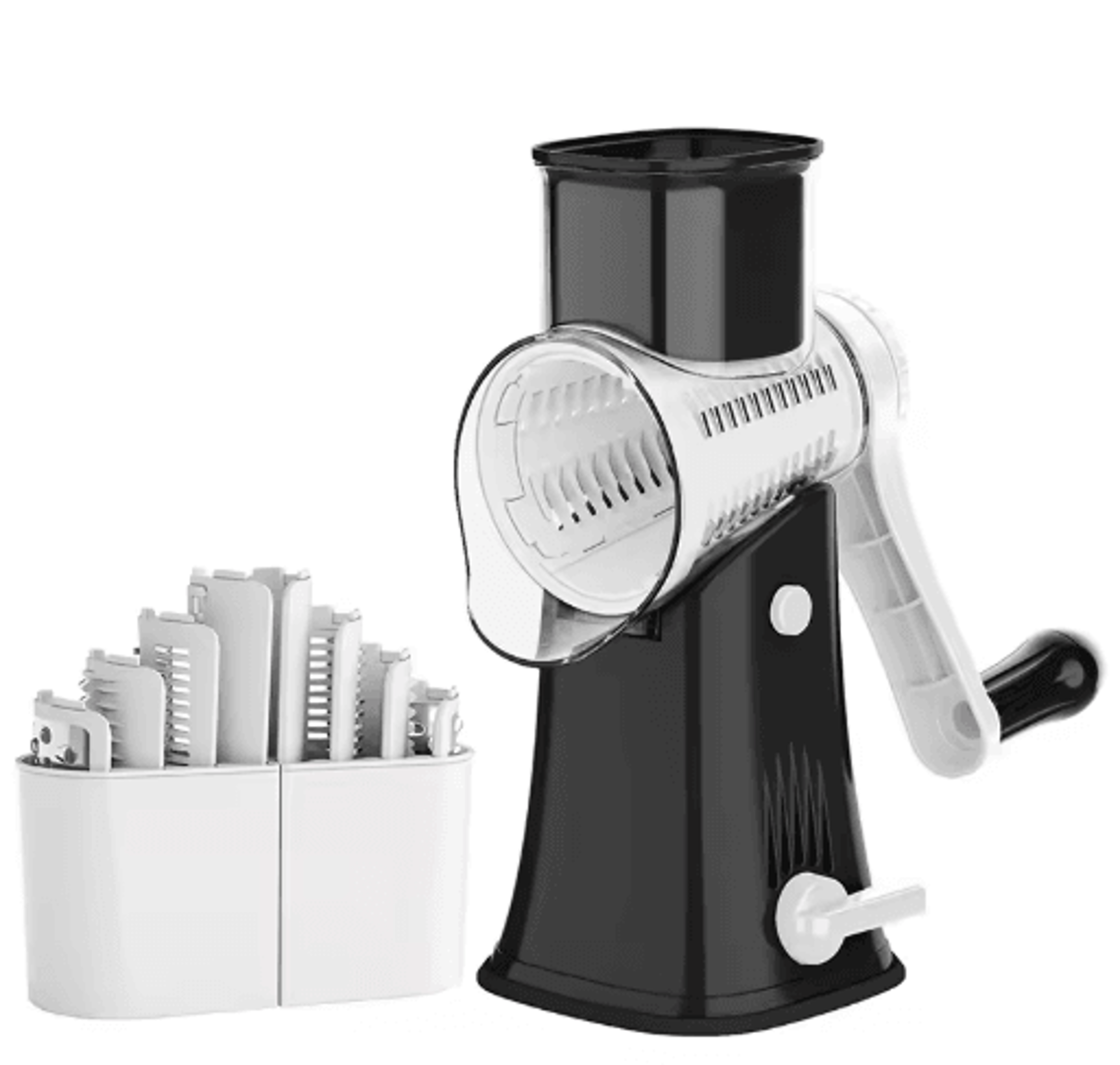 LMETJMA 5in1 Rotary Cheese Grater And Vegetable Mandoline Slicer JT247 1