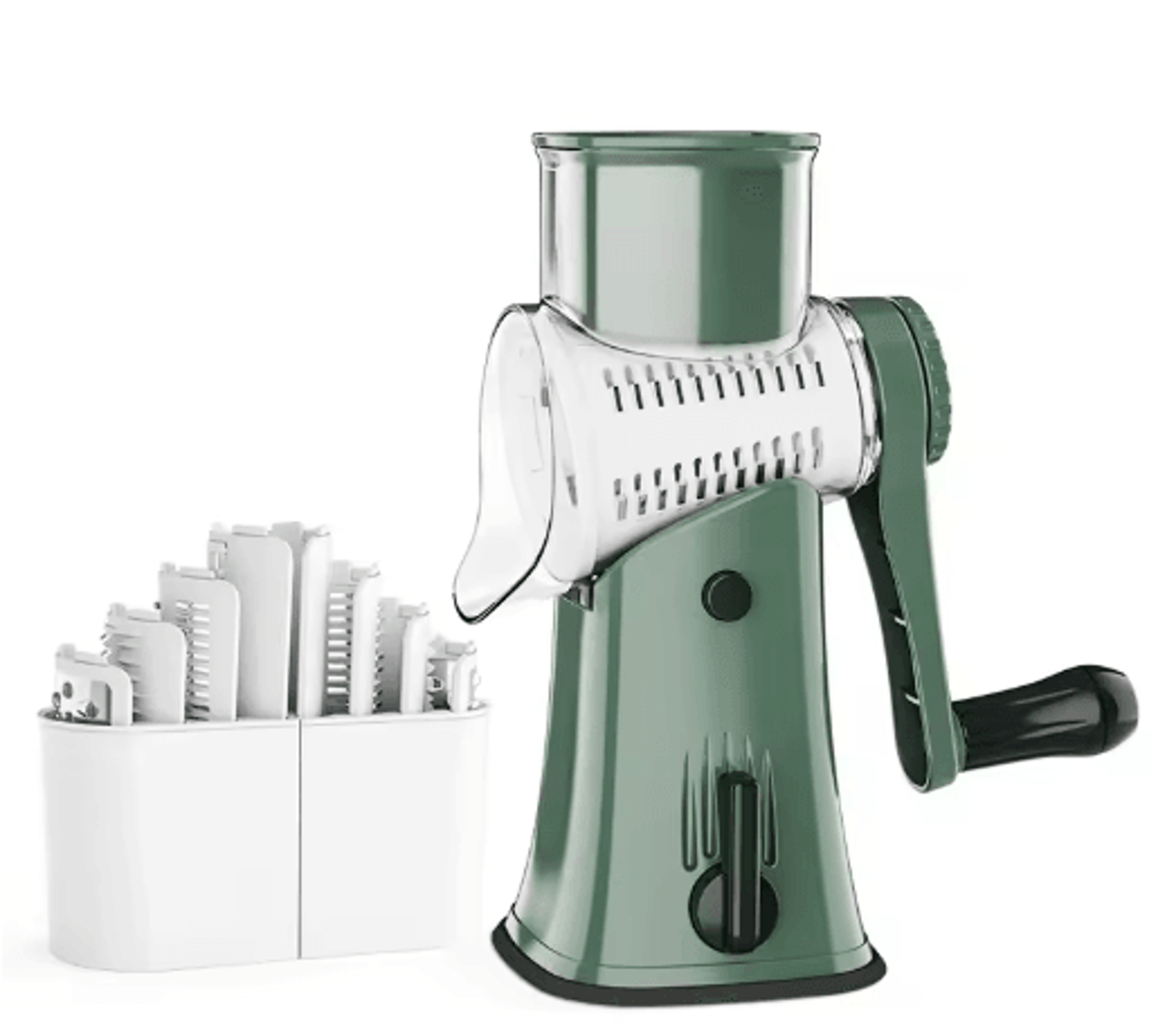 LMETJMA 5in1 Rotary Cheese Grater And Vegetable Mandoline Slicer JT247 2