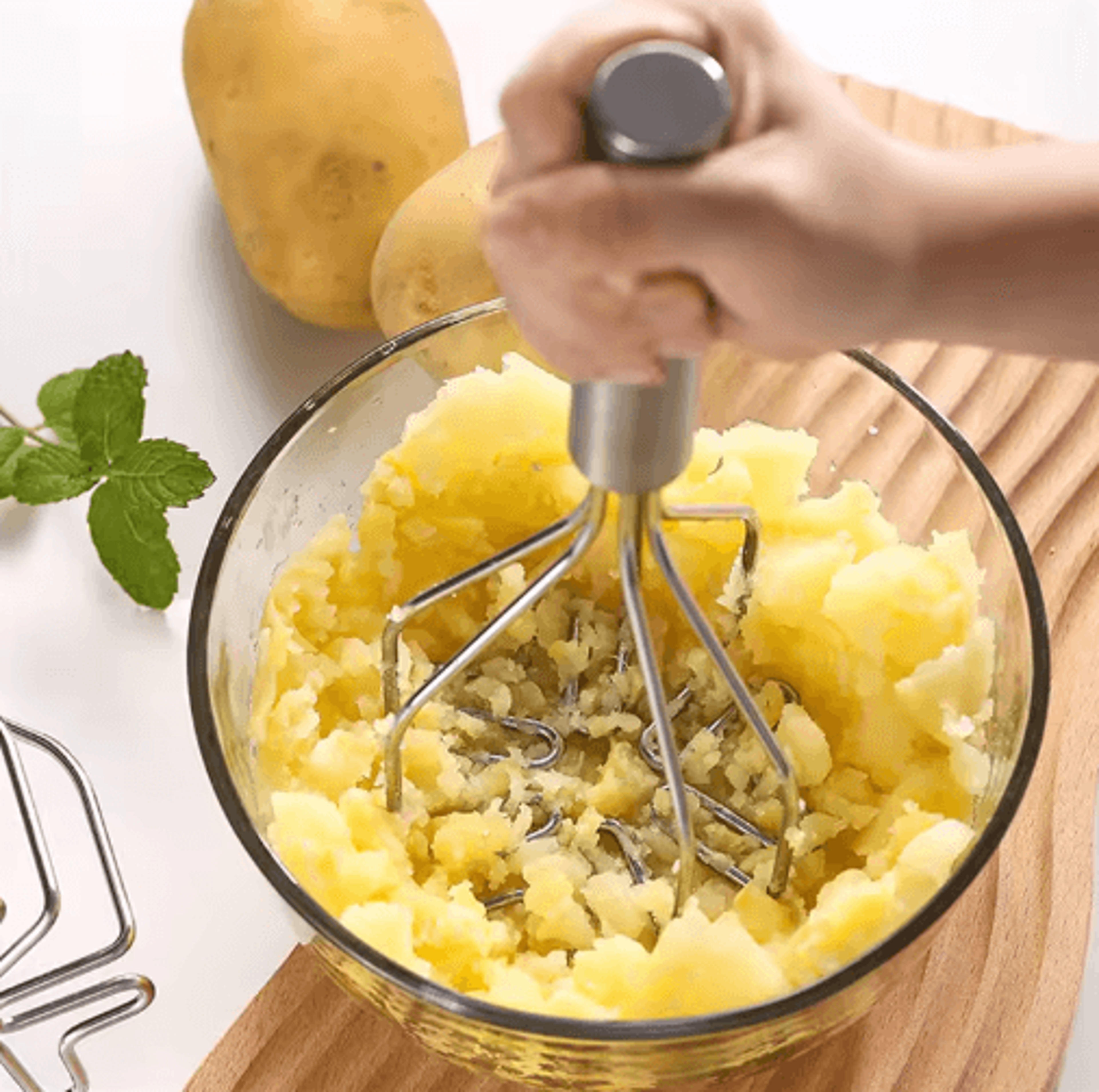 PurePress Stainless Steel Potato Ricer And Masher For Smooth Purees 4