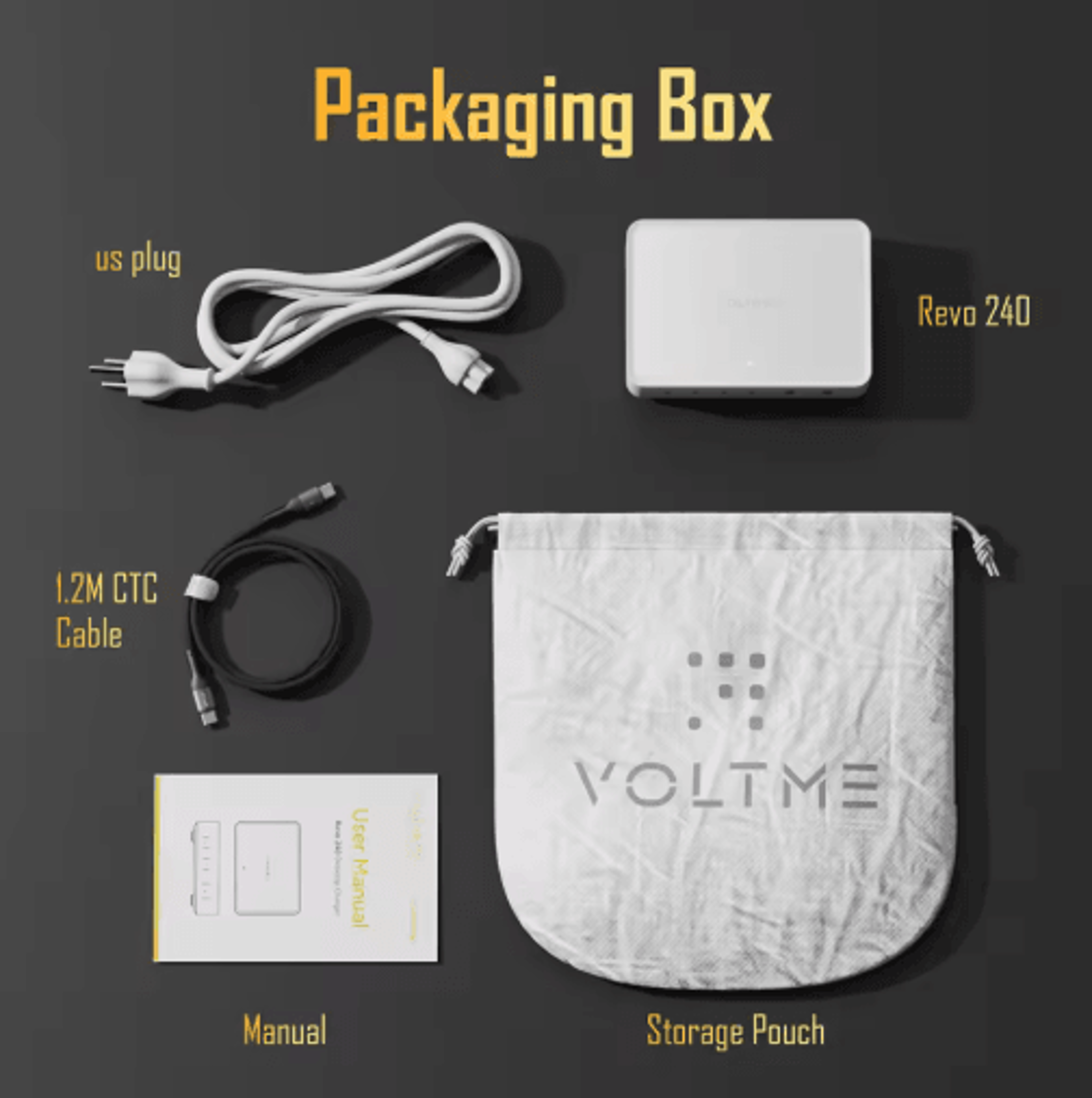 VOLTME 240W GaN USBC 6 Port Desktop Charging Station With PD31 And QC5 6