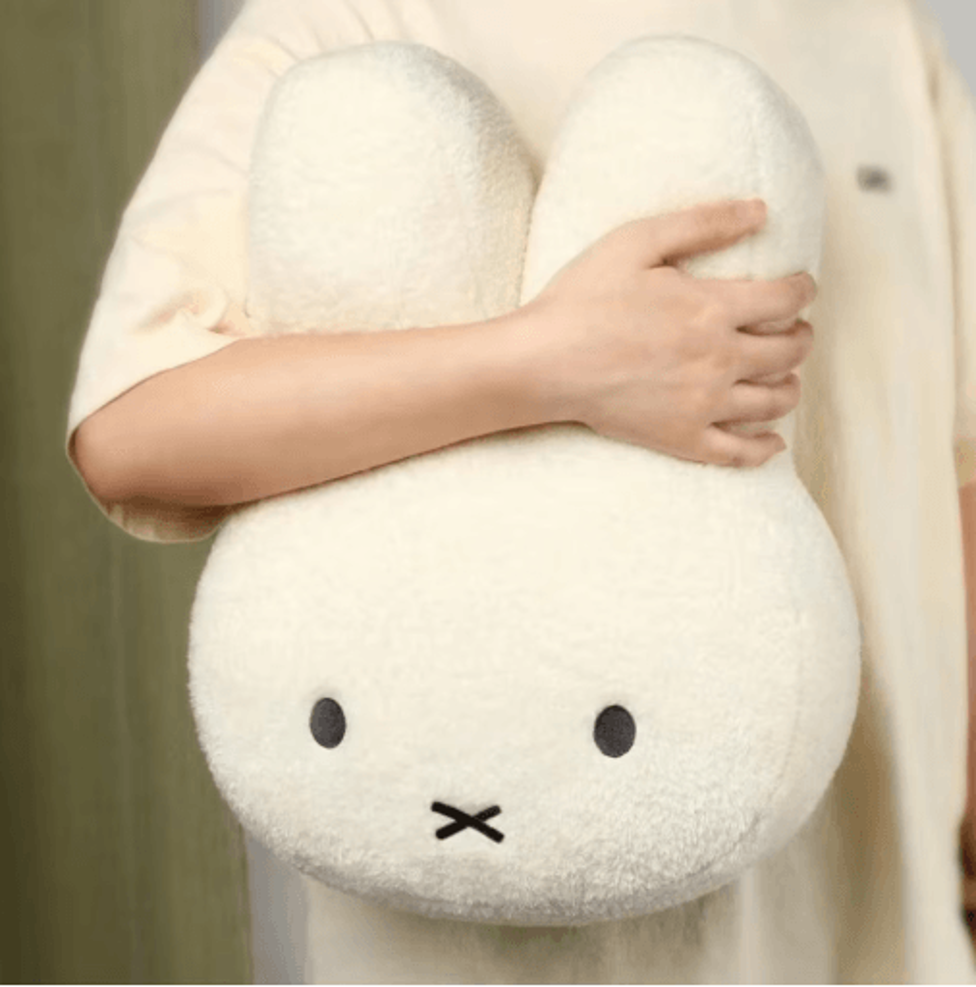 Miffy Black Eyes Plush Pillow Doll Kawaii Stuffed Animal And Soft Sofa Cushion 5