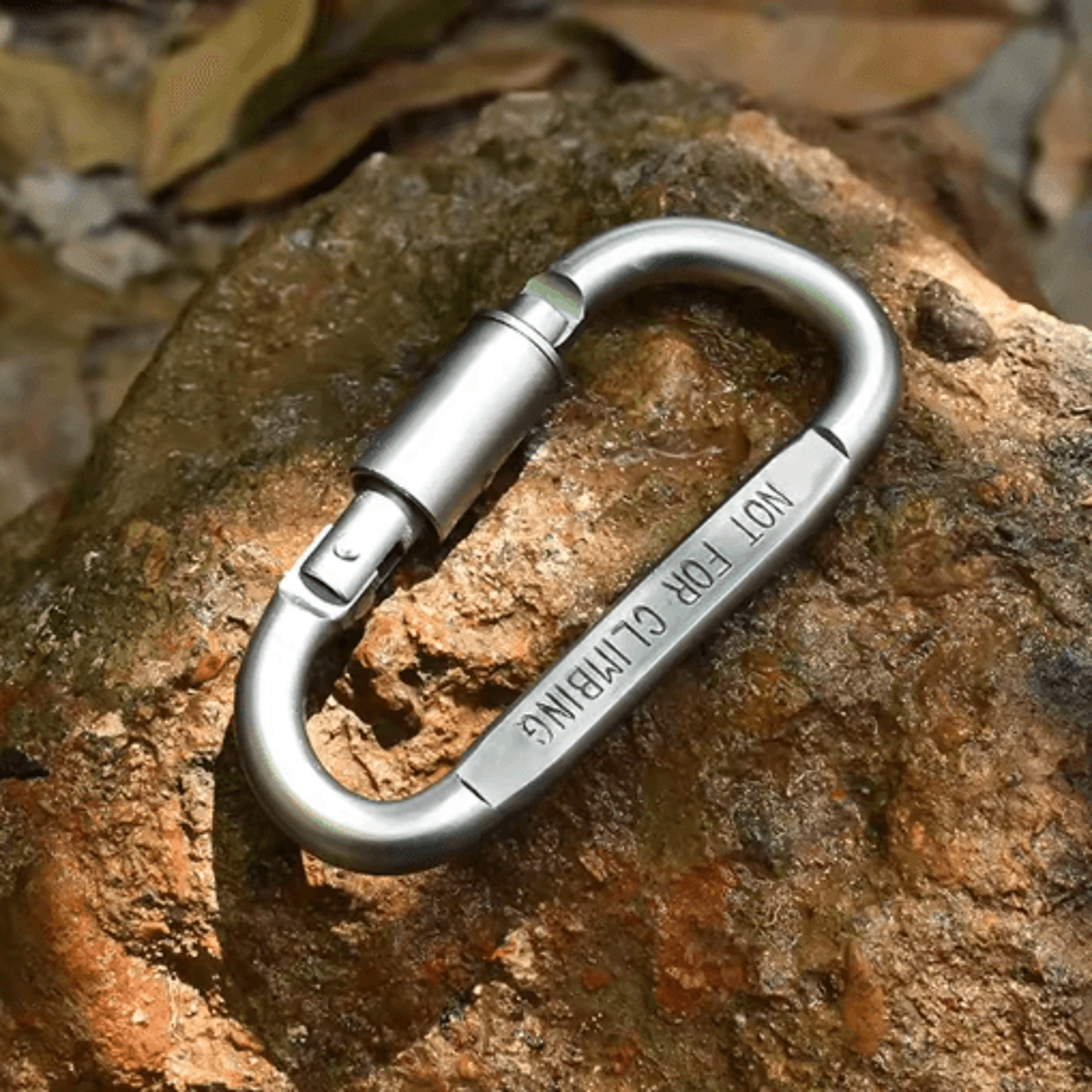 46PCS Aluminum Carabiner Keychain Clips Tactical EDC Camping Hooks 7