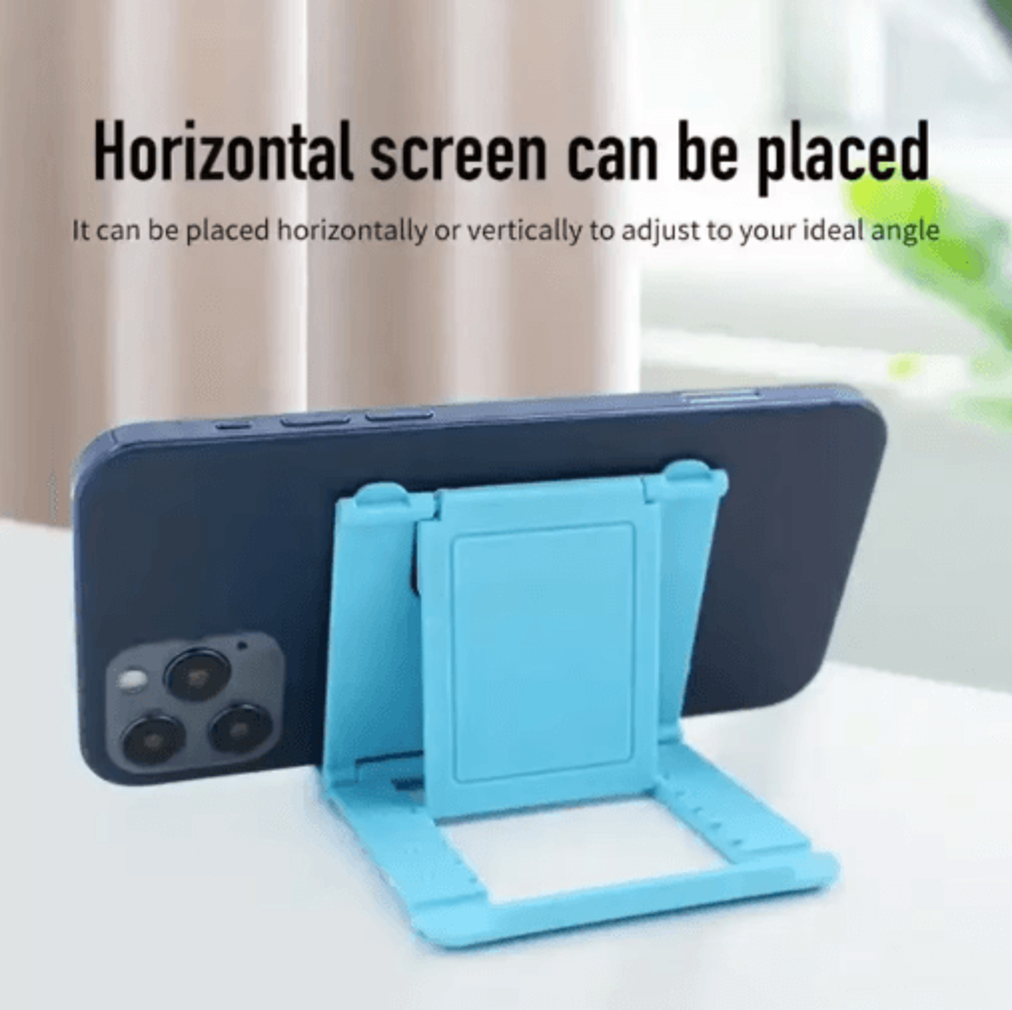 FlexFold Adjustable Phone  Tablet Stand  Folding Desktop Holder For IPhone IPad  Smartphones 9