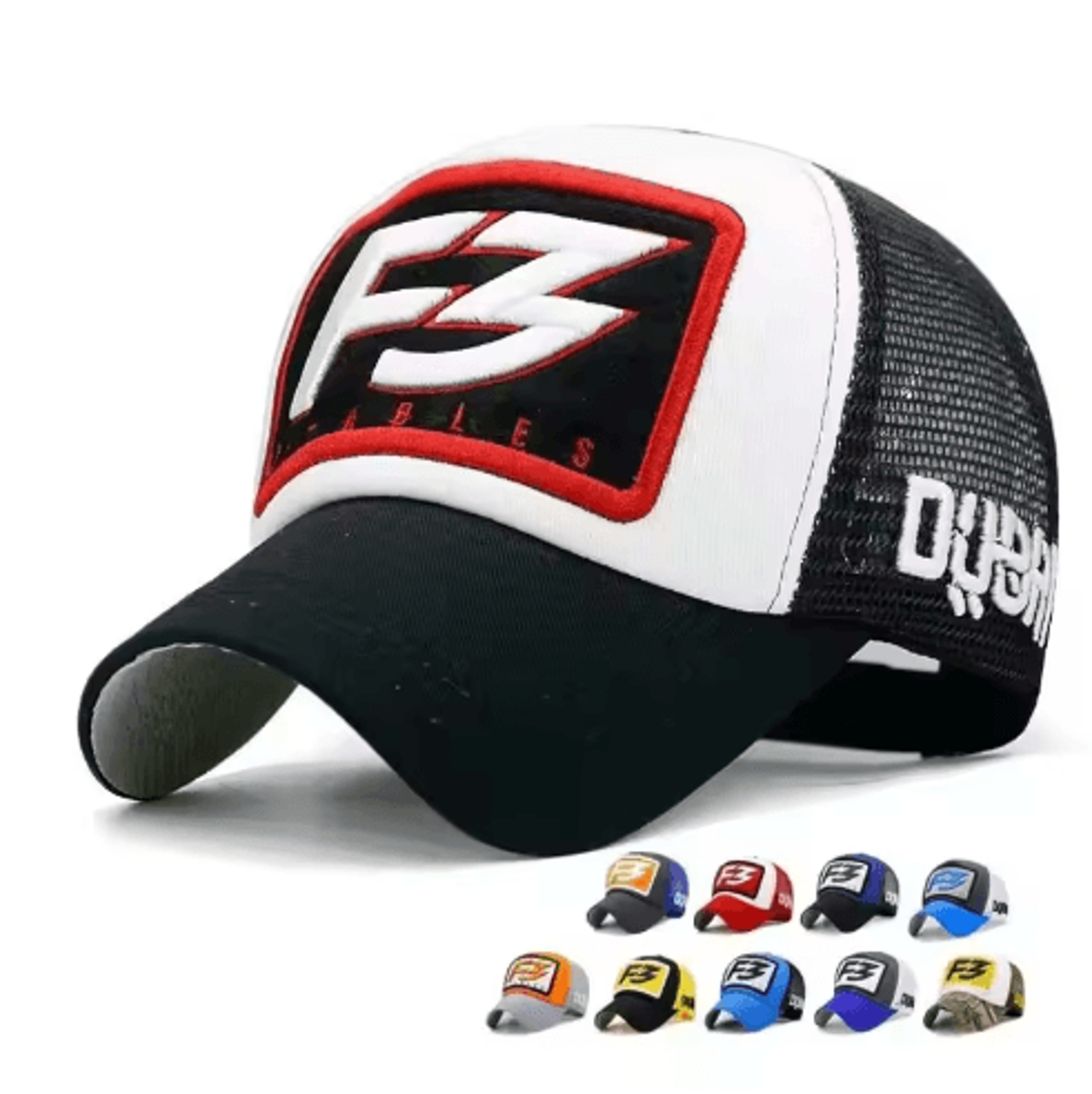 breathable mesh trucker cap – adjustable unisex summer baseball hat