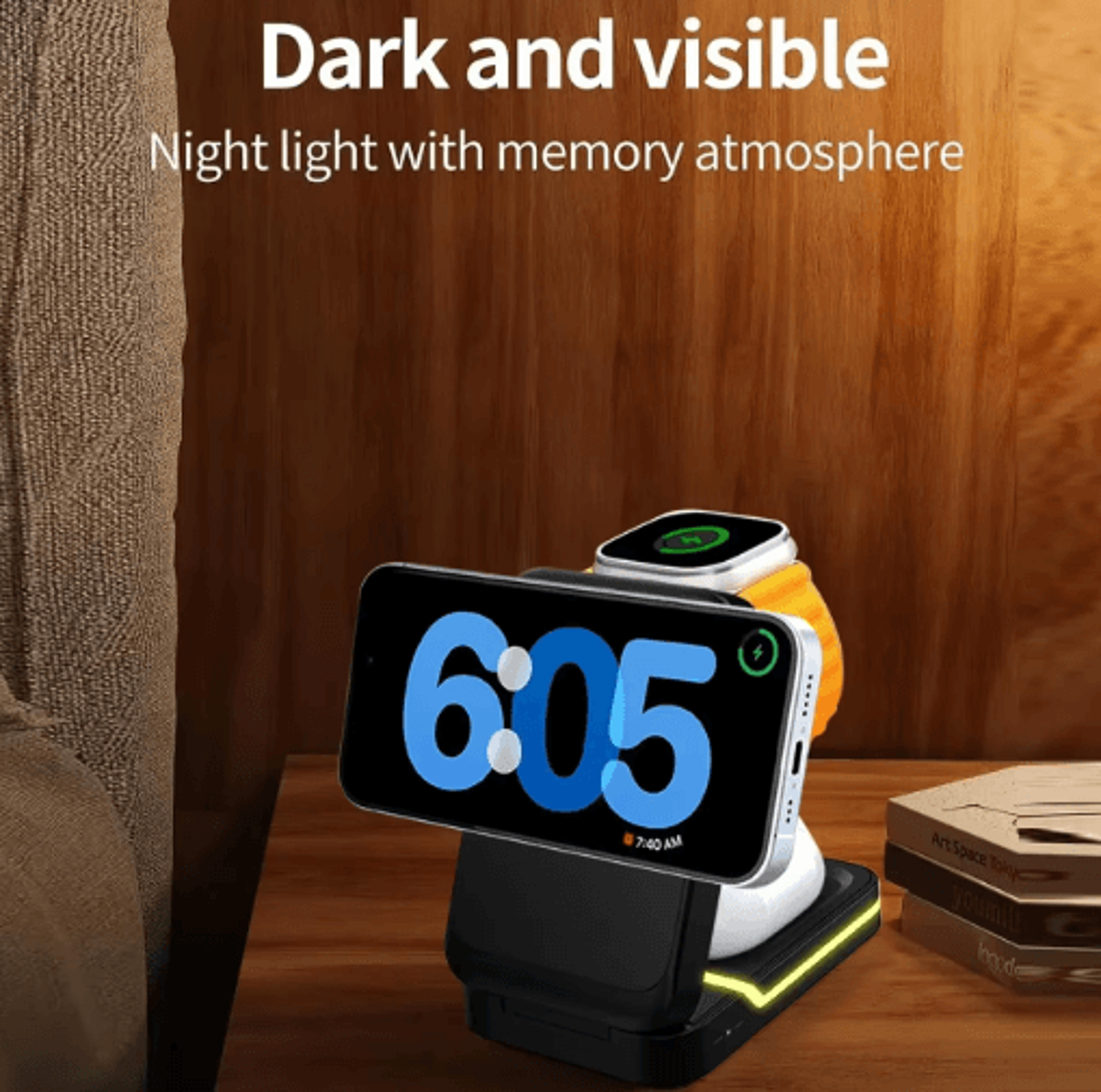 3in1 MagSafe Magnetic Foldable Wireless Charging Stand For IPhone Apple Watch  AirPods 7