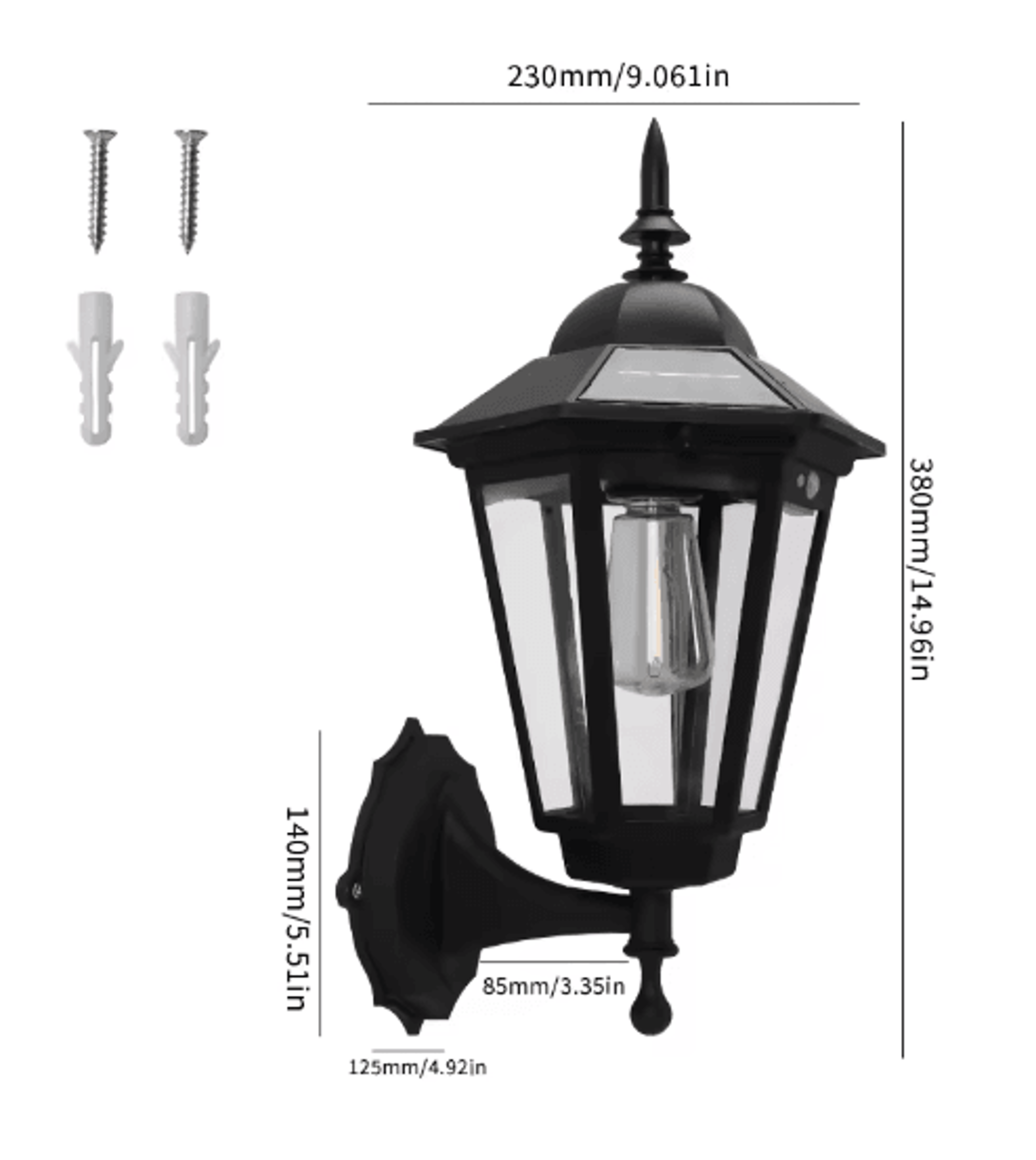Retro Tungsten Filament Solar Pathway Light  Waterproof Outdoor Garden Landscape Lamp 1