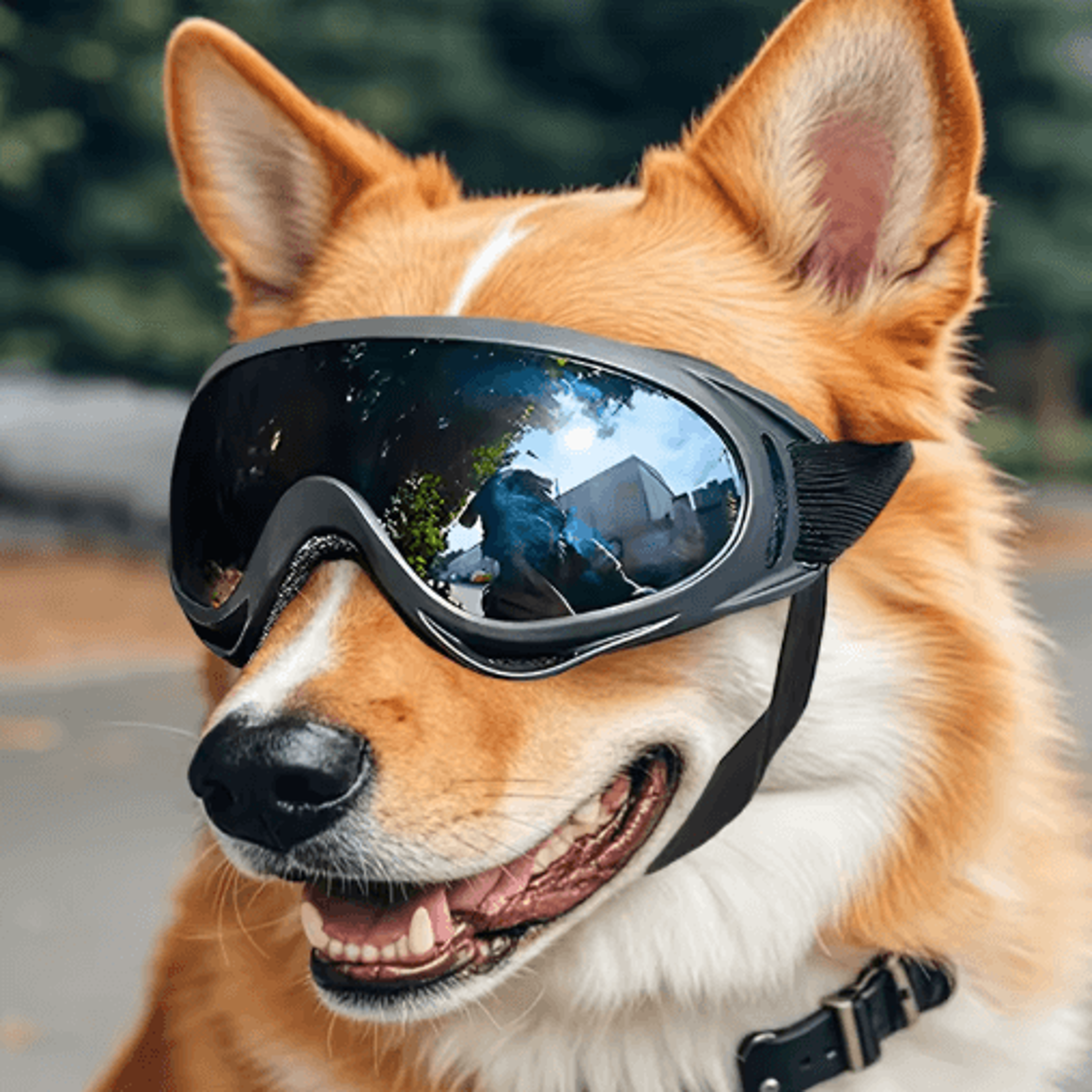 uv protection dog goggles for large dogs – windproof outdoor pet sunglasses